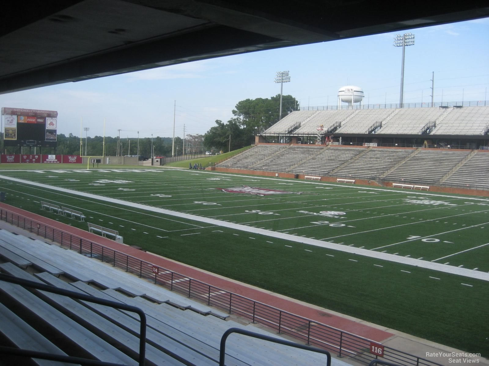 section 118, row 15 seat view  - troy memorial stadium