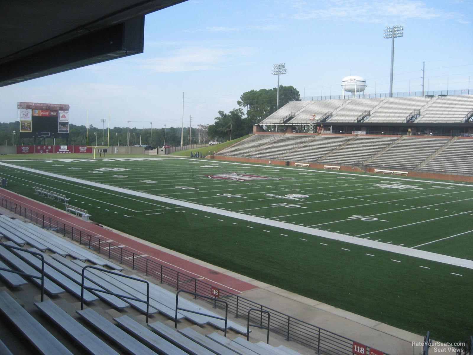 section 120, row 15 seat view  - veterans memorial stadium - al