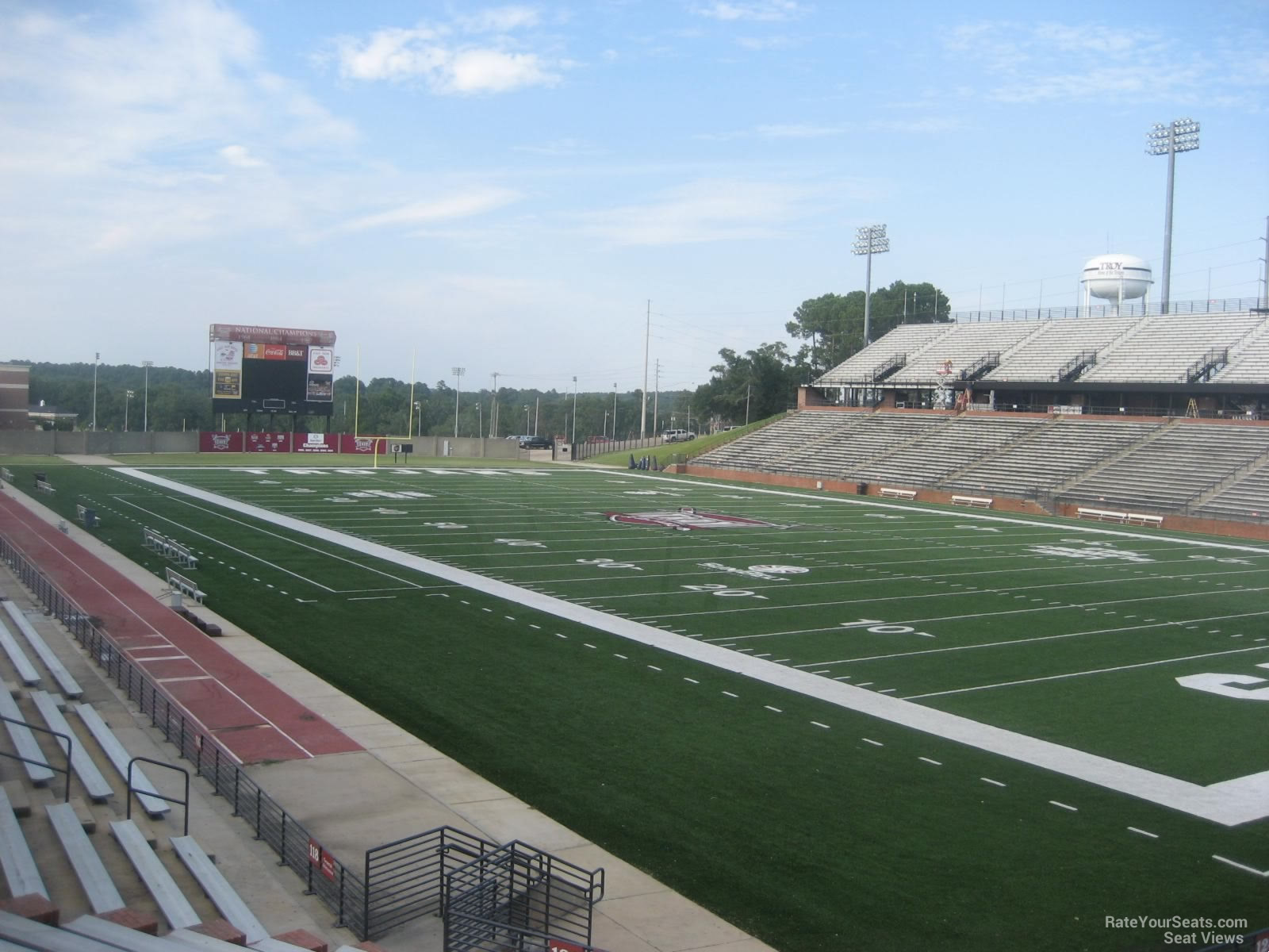 section 122, row 15 seat view  - troy memorial stadium