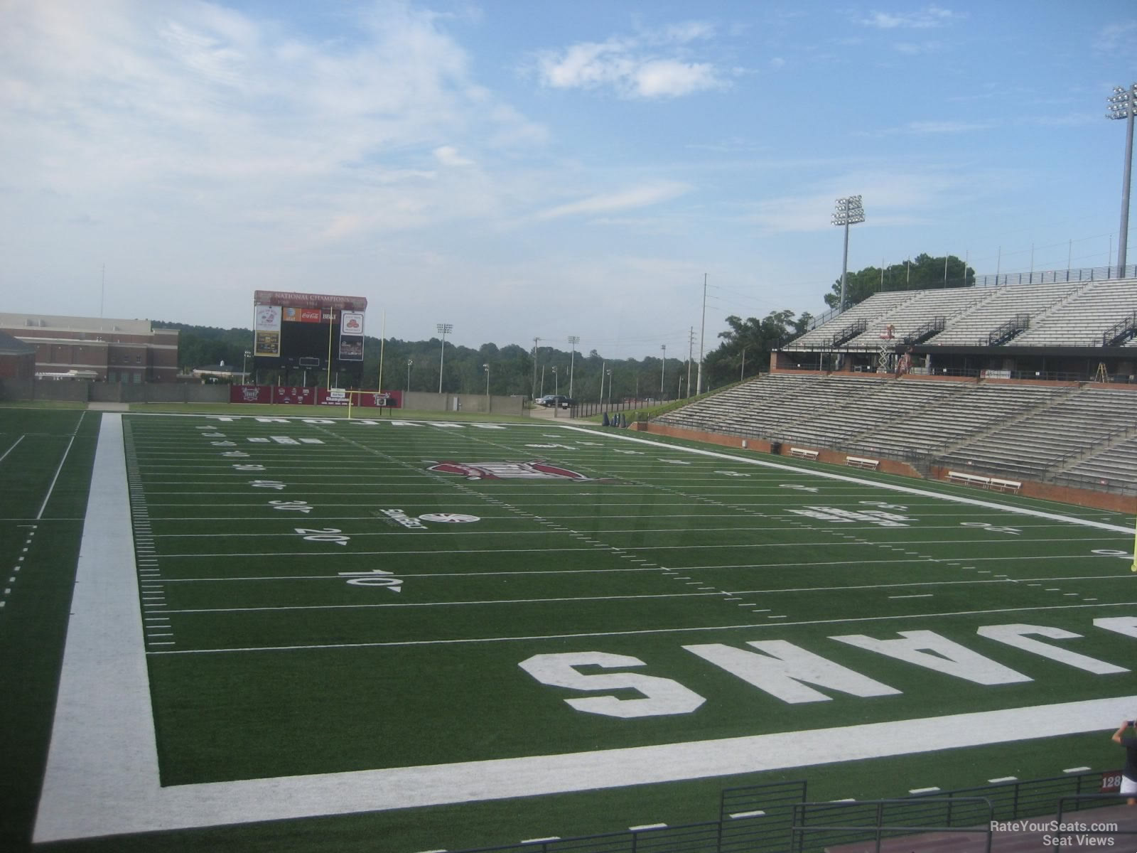 section 126, row 15 seat view  - troy memorial stadium
