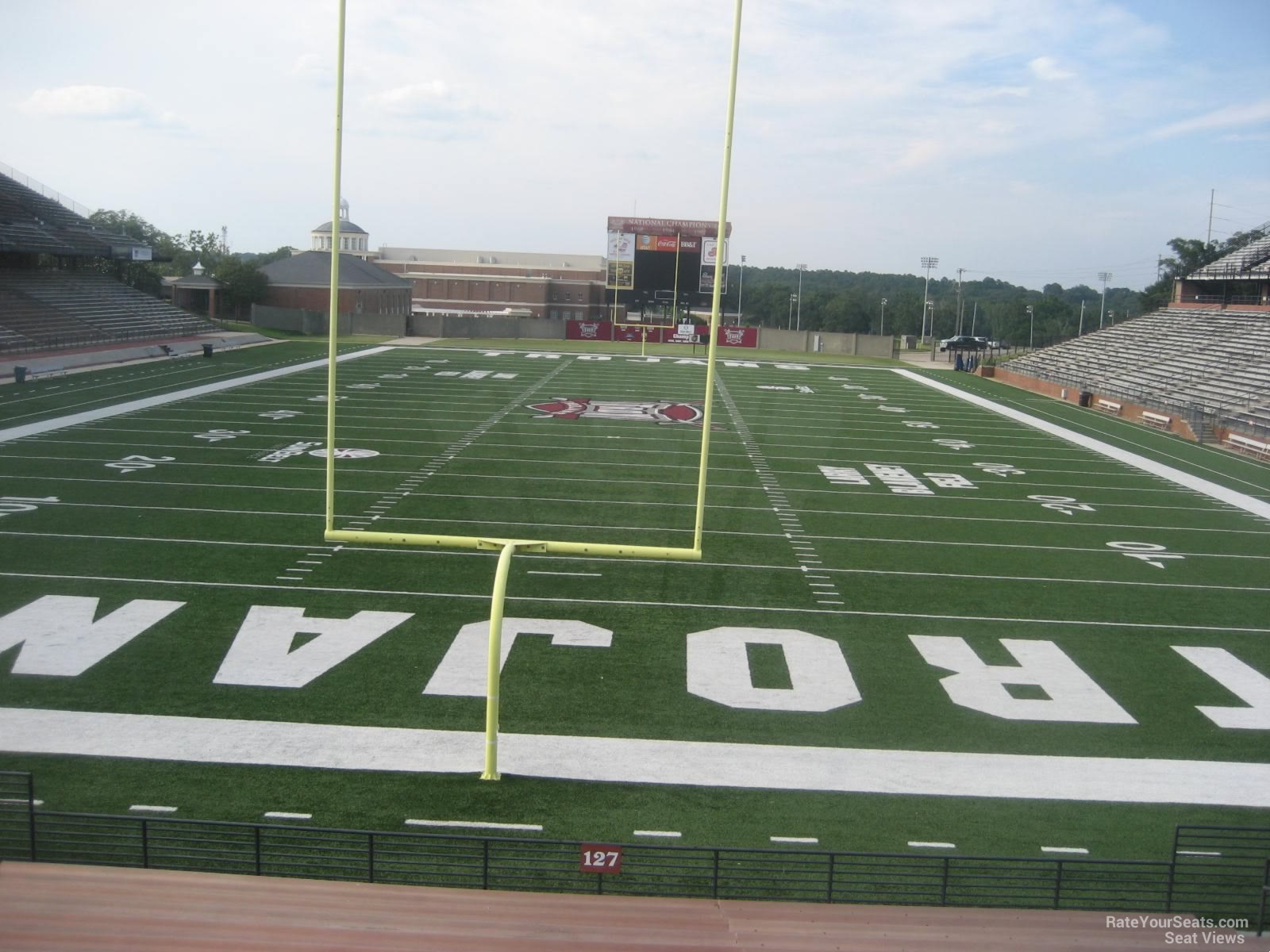 section 127, row 15 seat view  - veterans memorial stadium - al