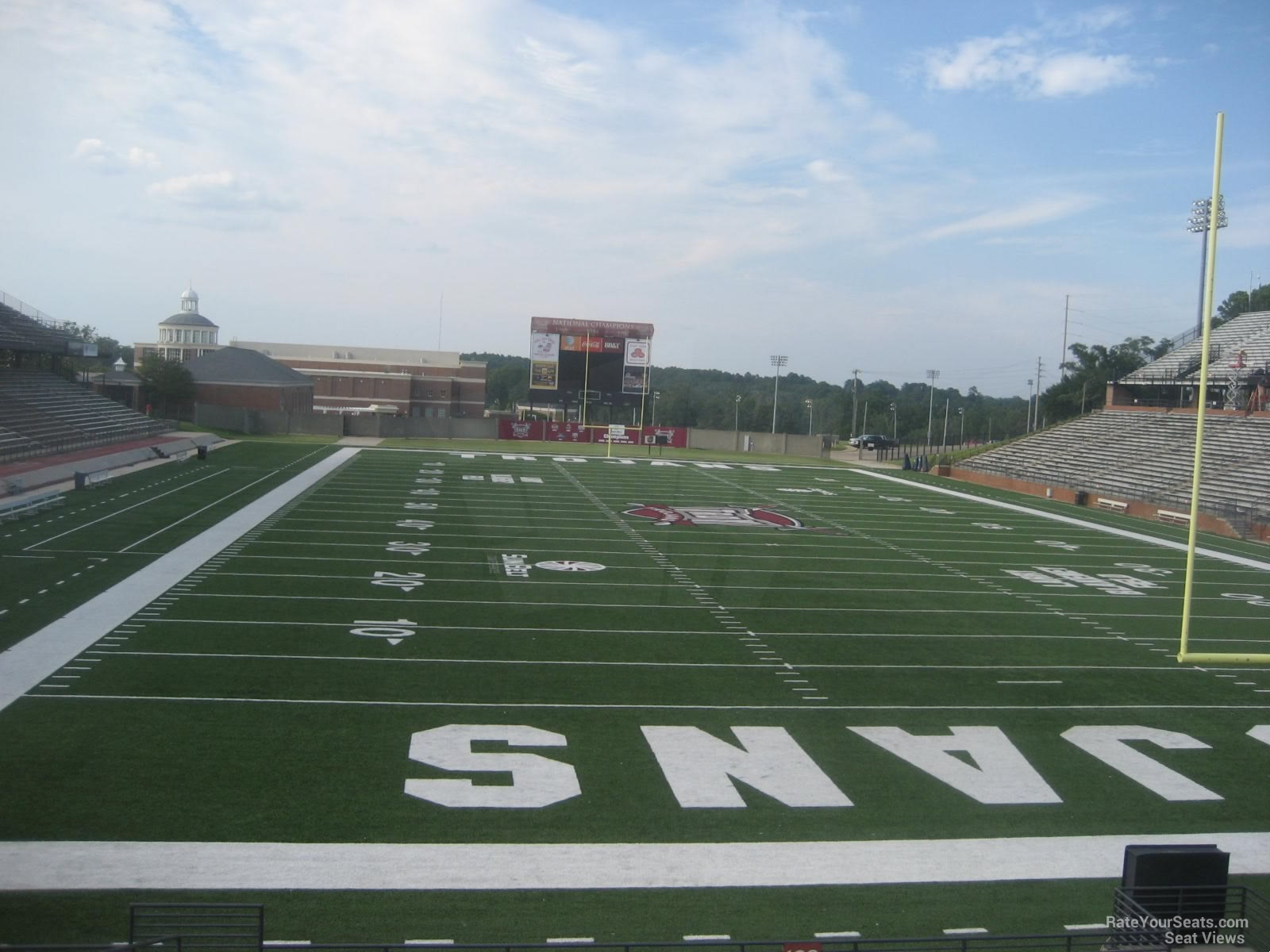 section 128, row 15 seat view  - troy memorial stadium