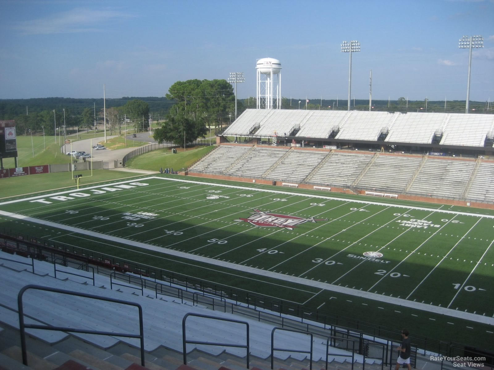 section 220, row 31 seat view  - troy memorial stadium