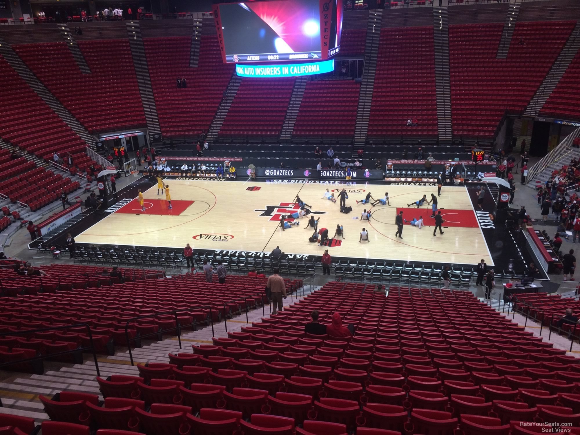 section g, row 30 seat view  - viejas arena