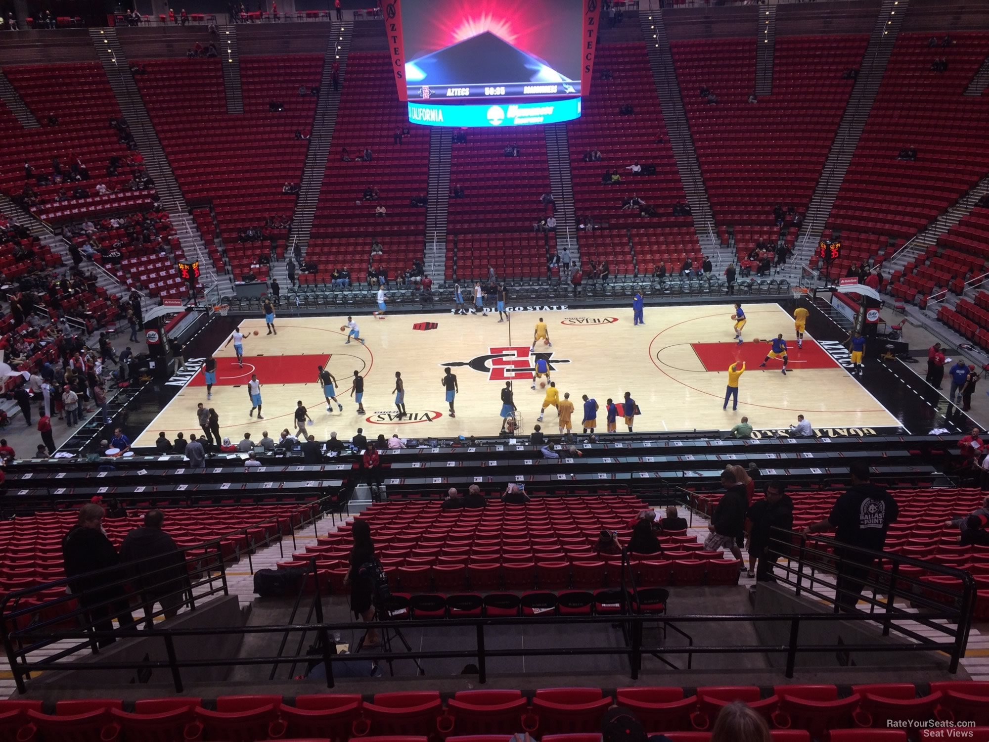 section r, row 30 seat view  - viejas arena