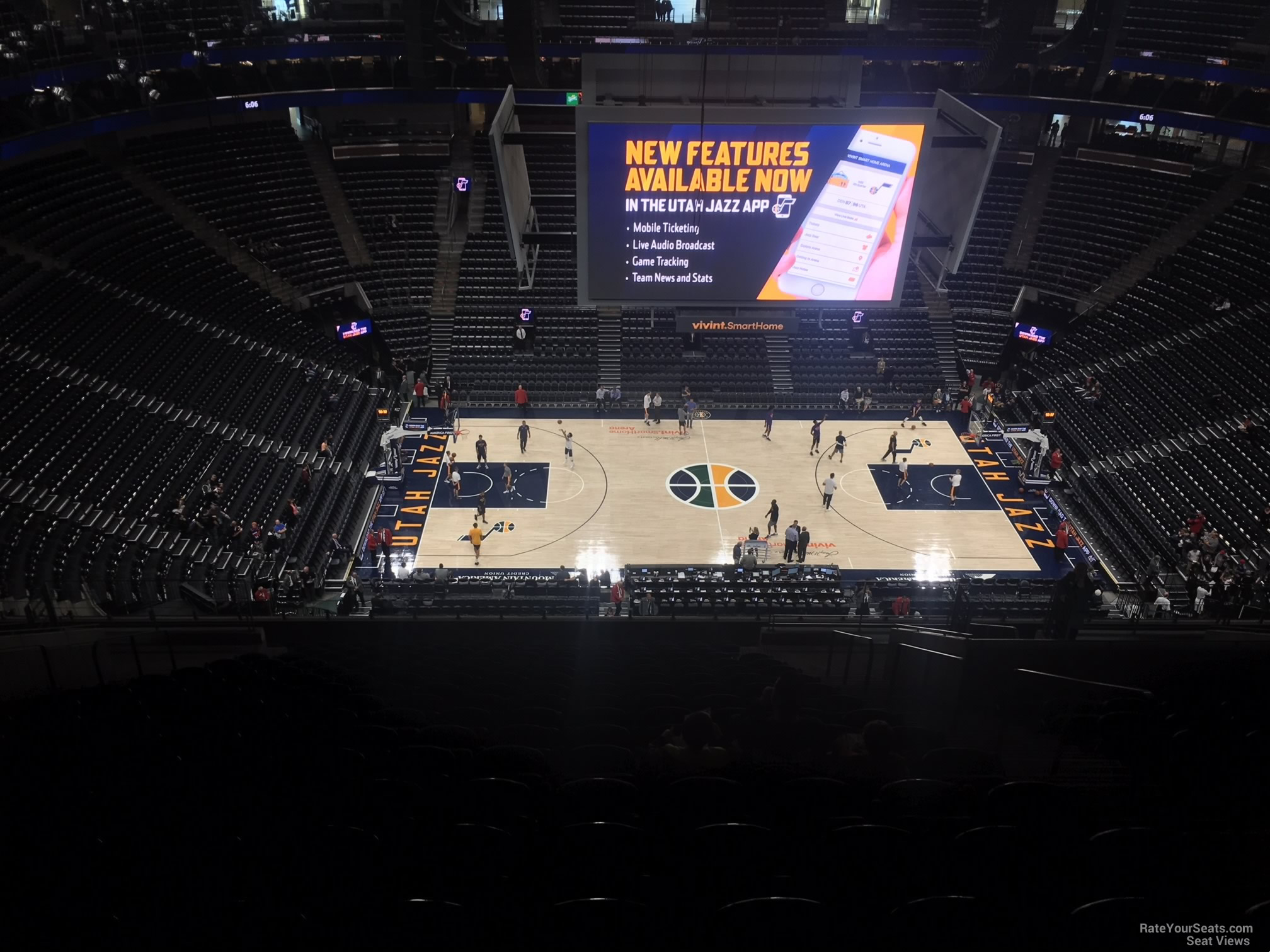 section 133, row 12 seat view  for basketball - delta center