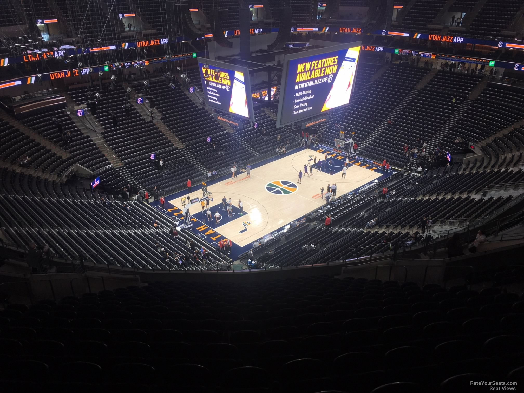 section 137, row 12 seat view  for basketball - delta center