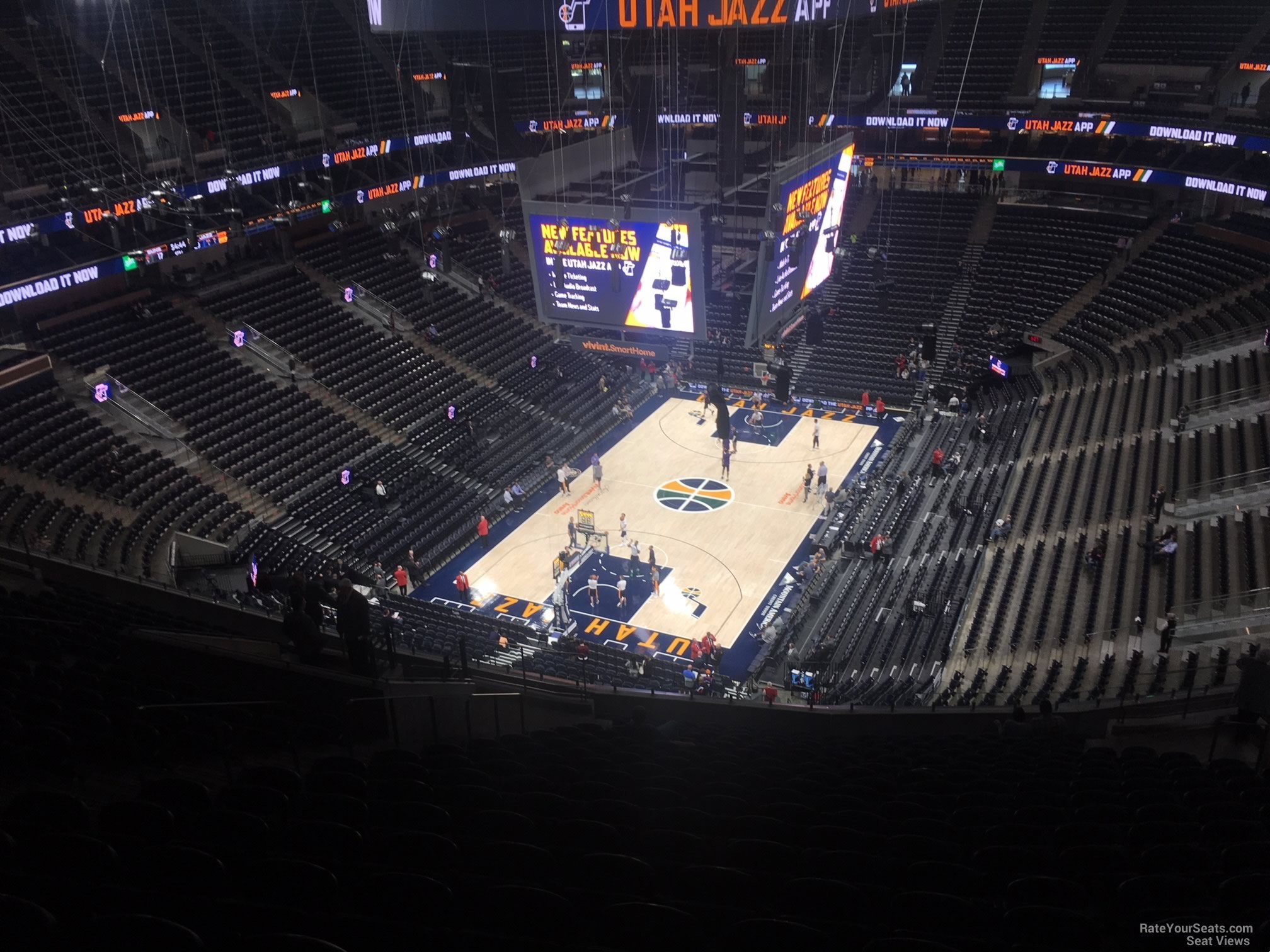 section 139, row 12 seat view  for basketball - delta center
