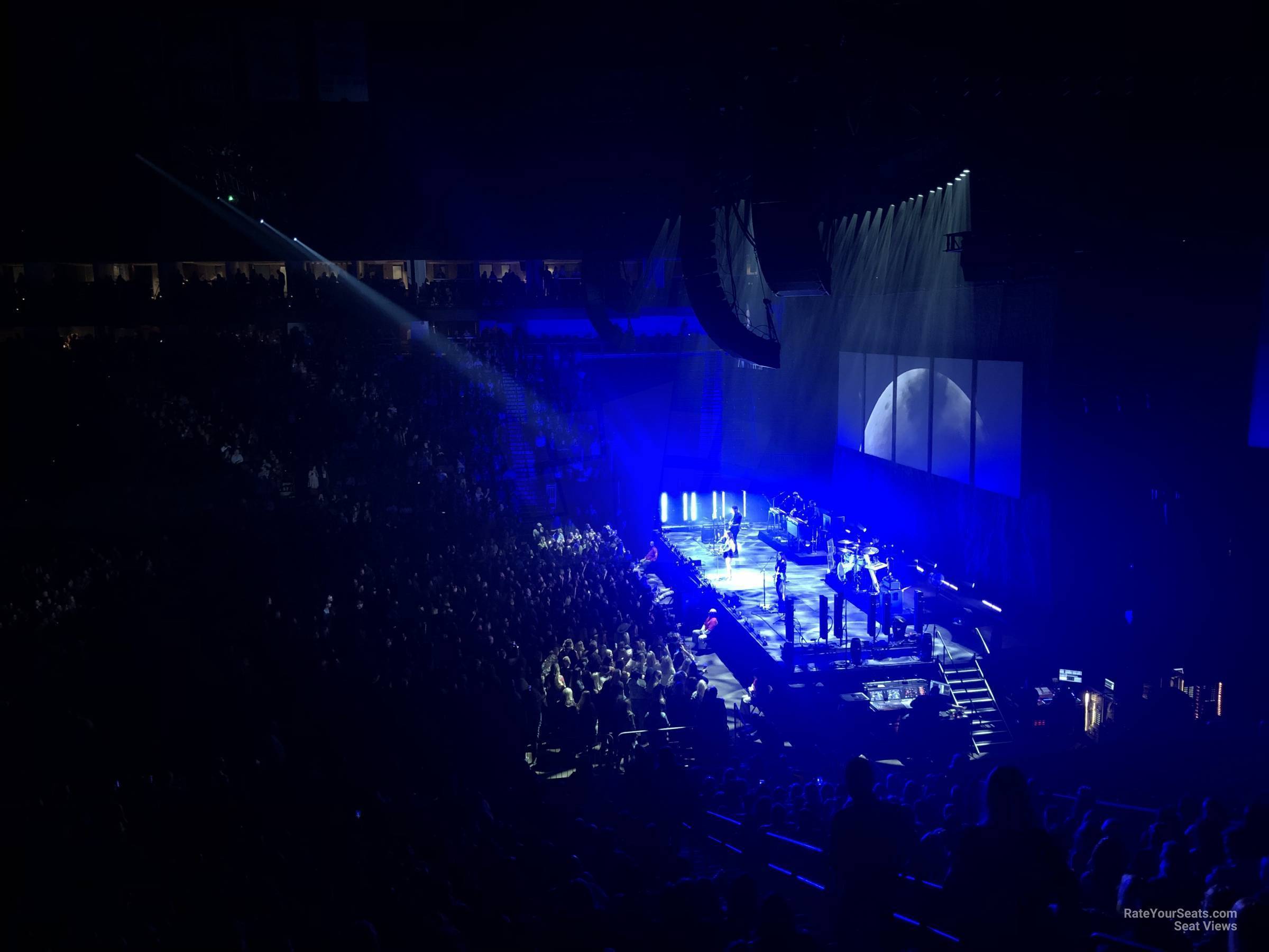 section 102, row x seat view  for concert - vystar veterans memorial arena