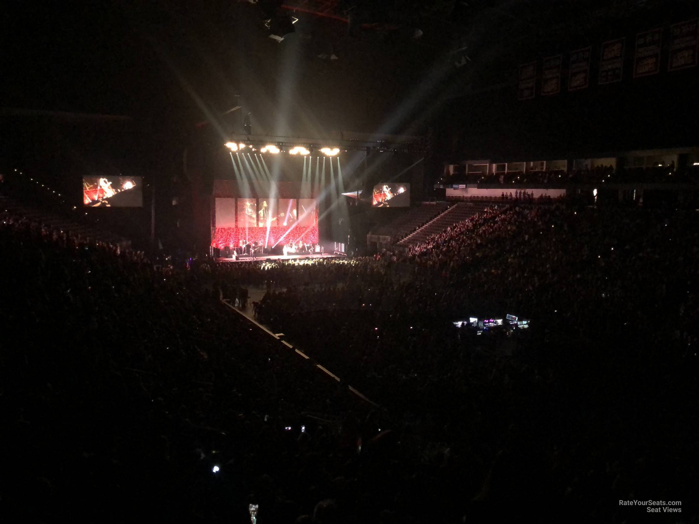 section 110, row z seat view  for concert - vystar veterans memorial arena