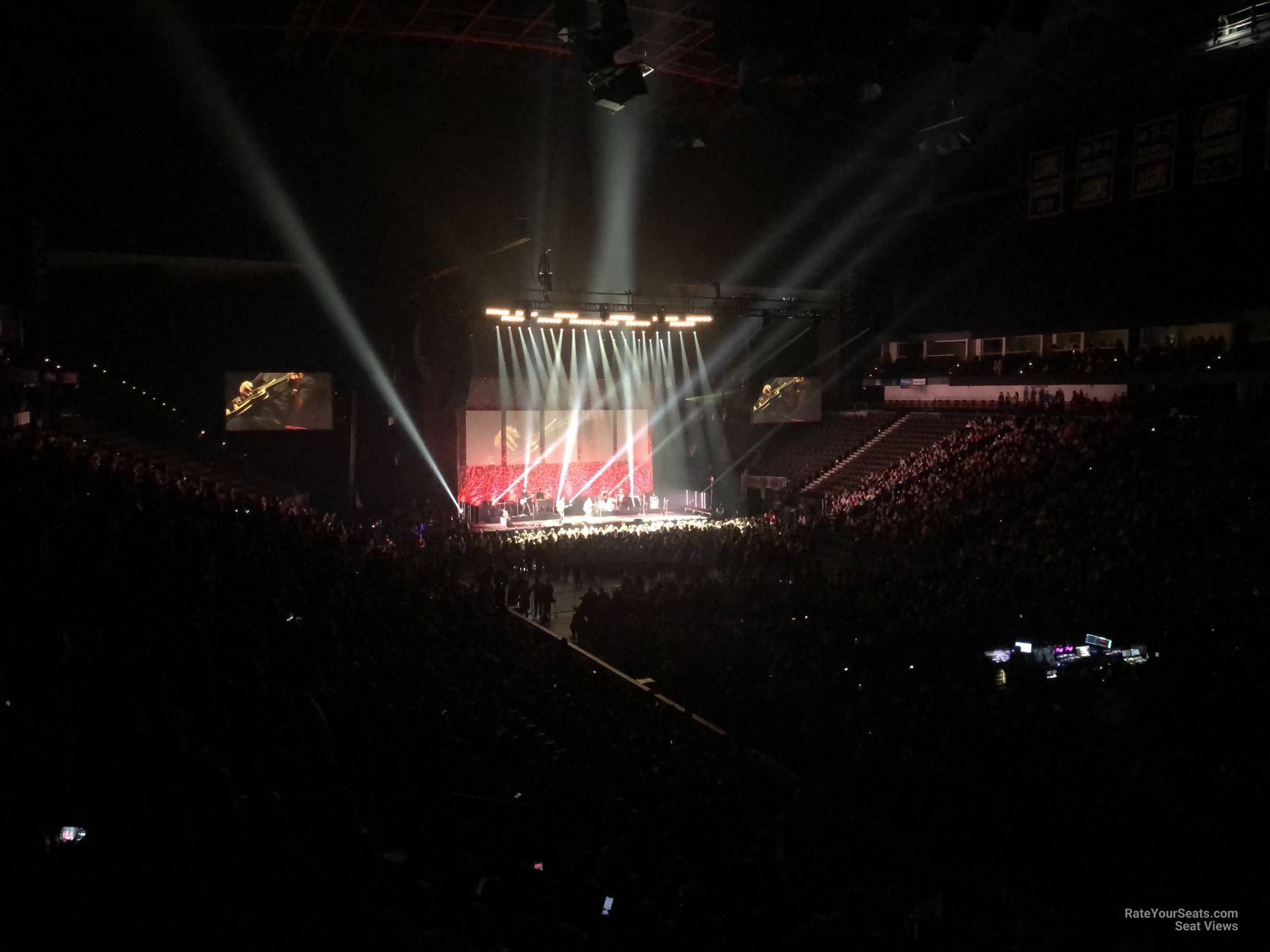 section 111, row z seat view  for concert - vystar veterans memorial arena