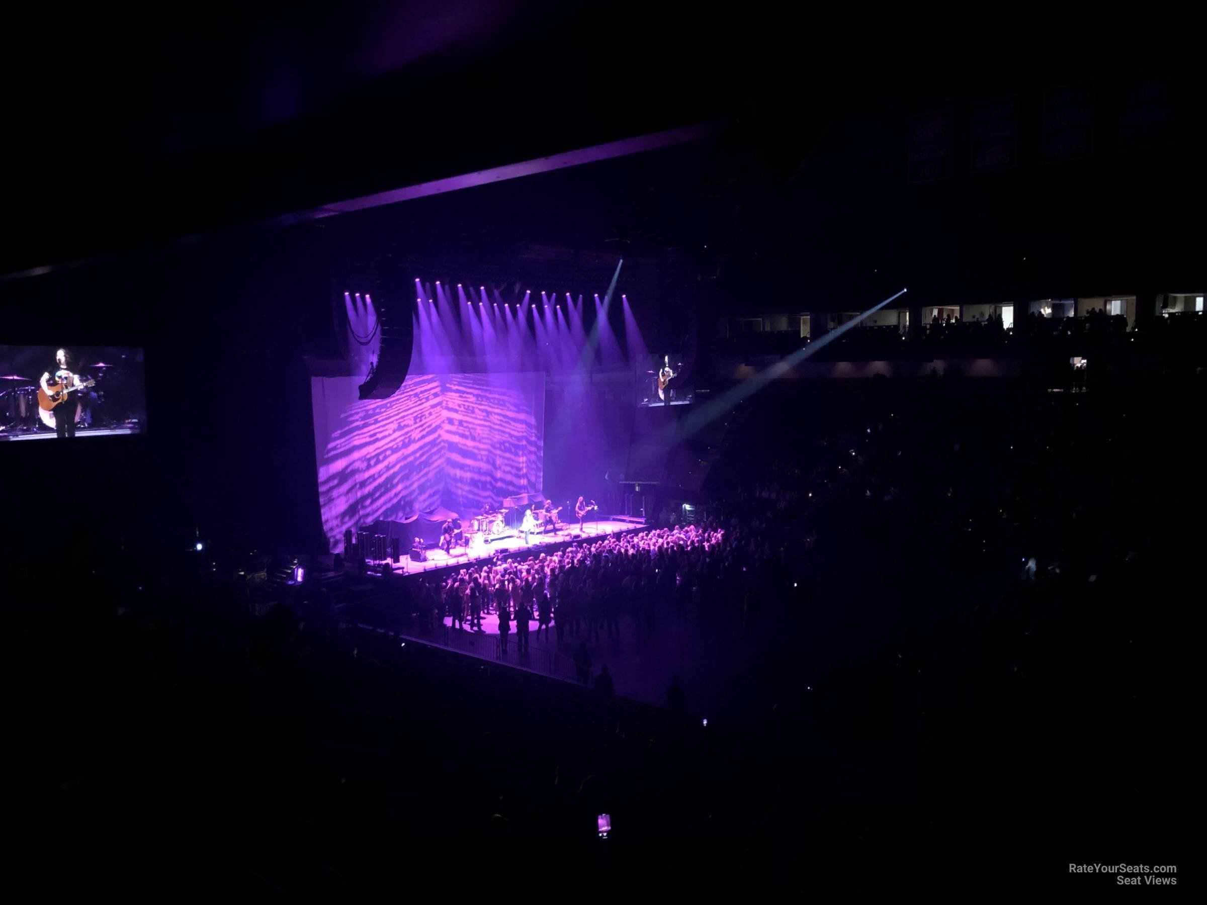 section 113, row v seat view  for concert - vystar veterans memorial arena