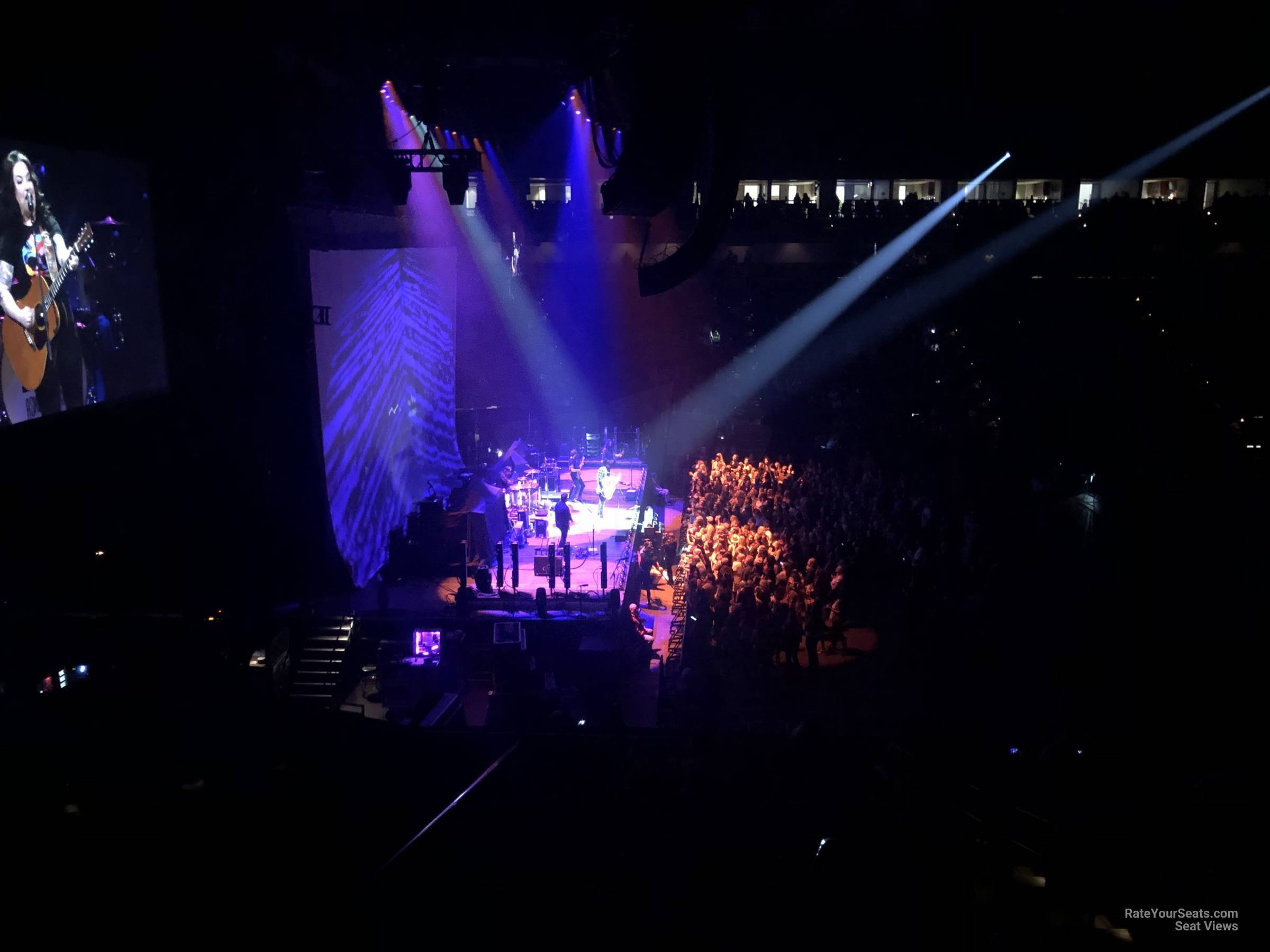 section 116, row v seat view  for concert - vystar veterans memorial arena