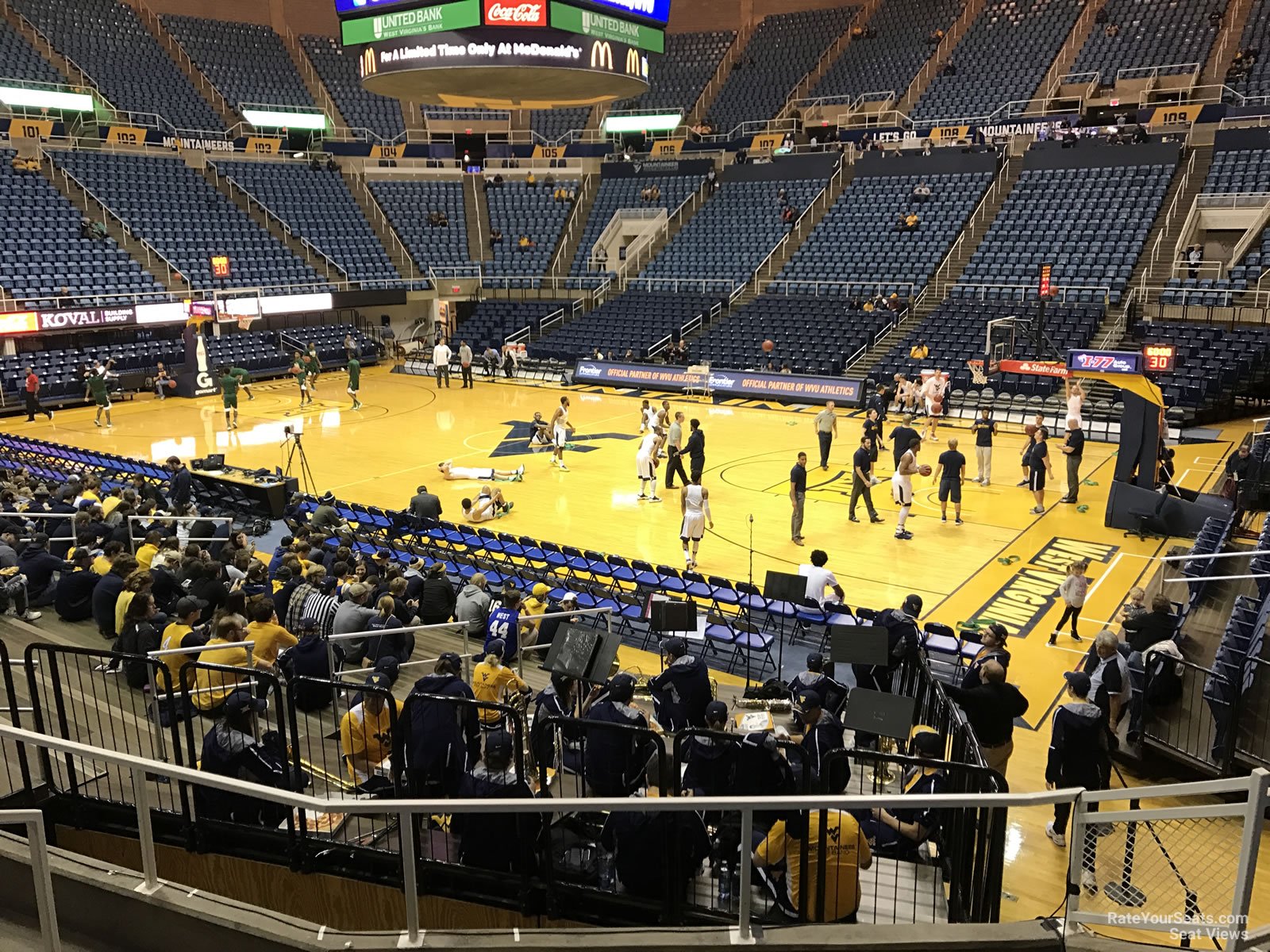 section 119, row e seat view  - hope coliseum