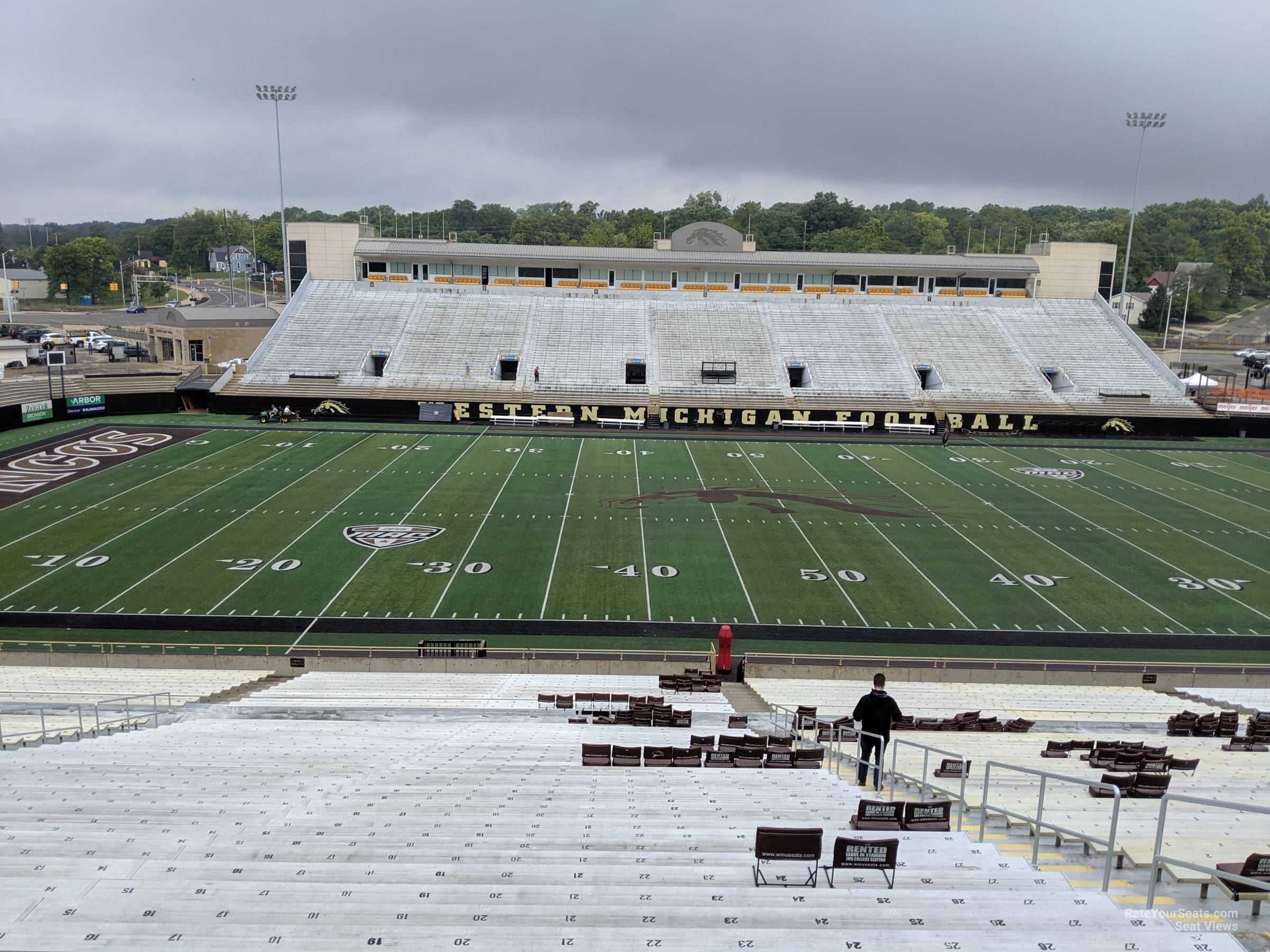 section ee, row 1 seat view  - waldo stadium