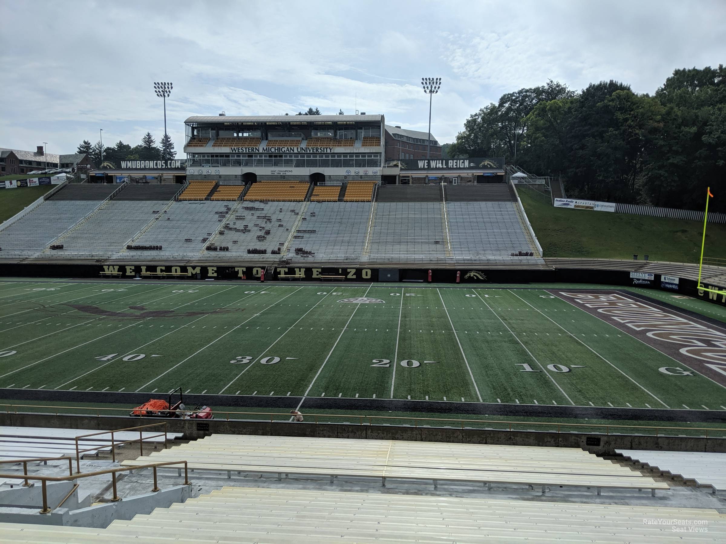 section o seat view  - waldo stadium