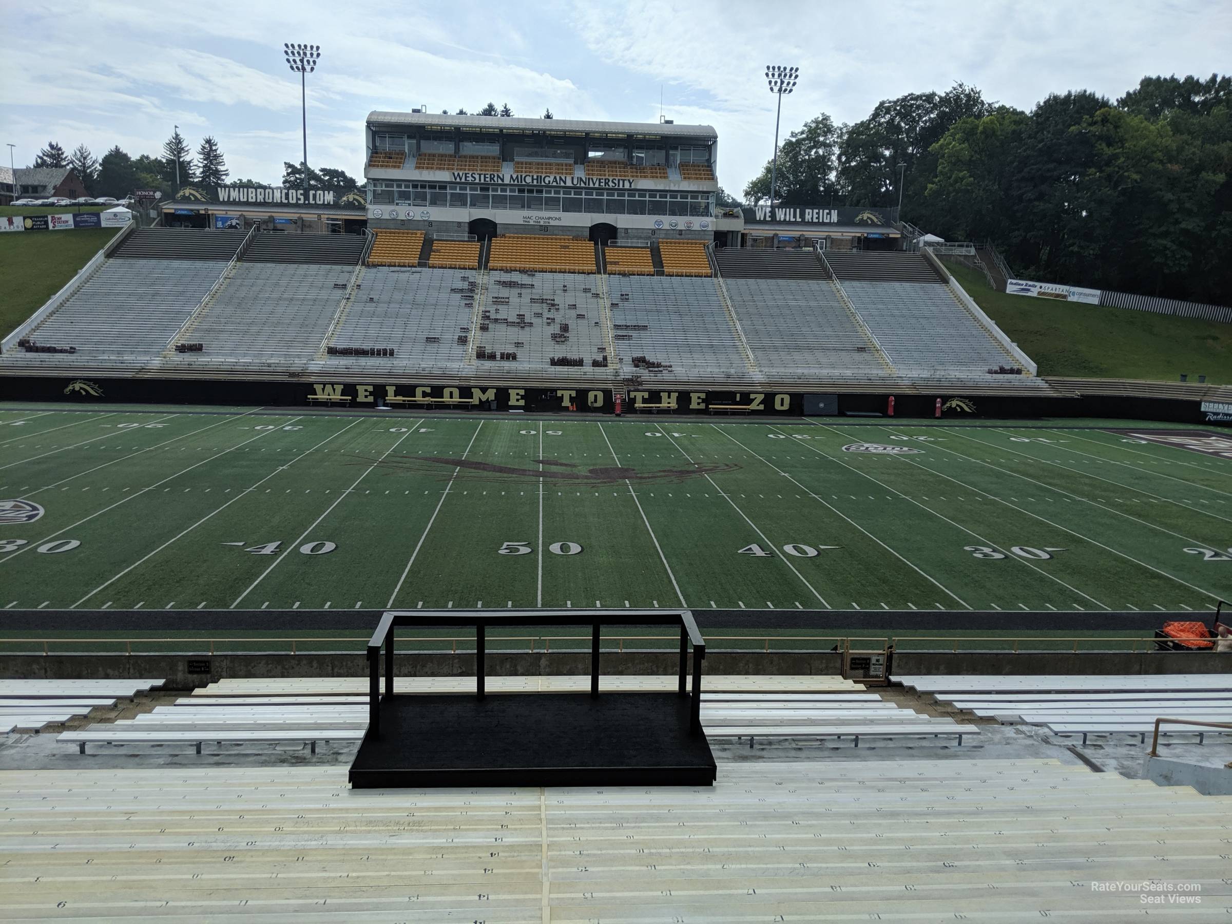 section r seat view  - waldo stadium