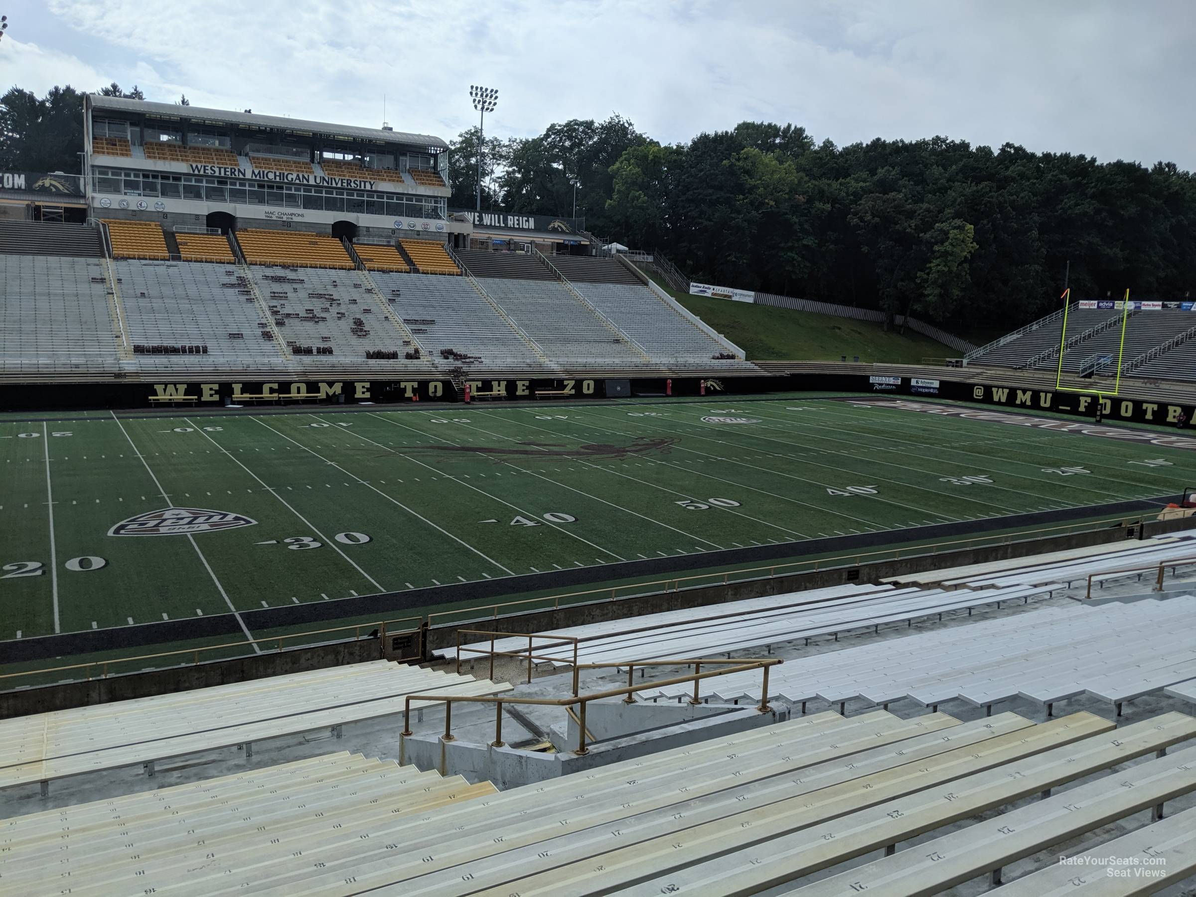 section t seat view  - waldo stadium