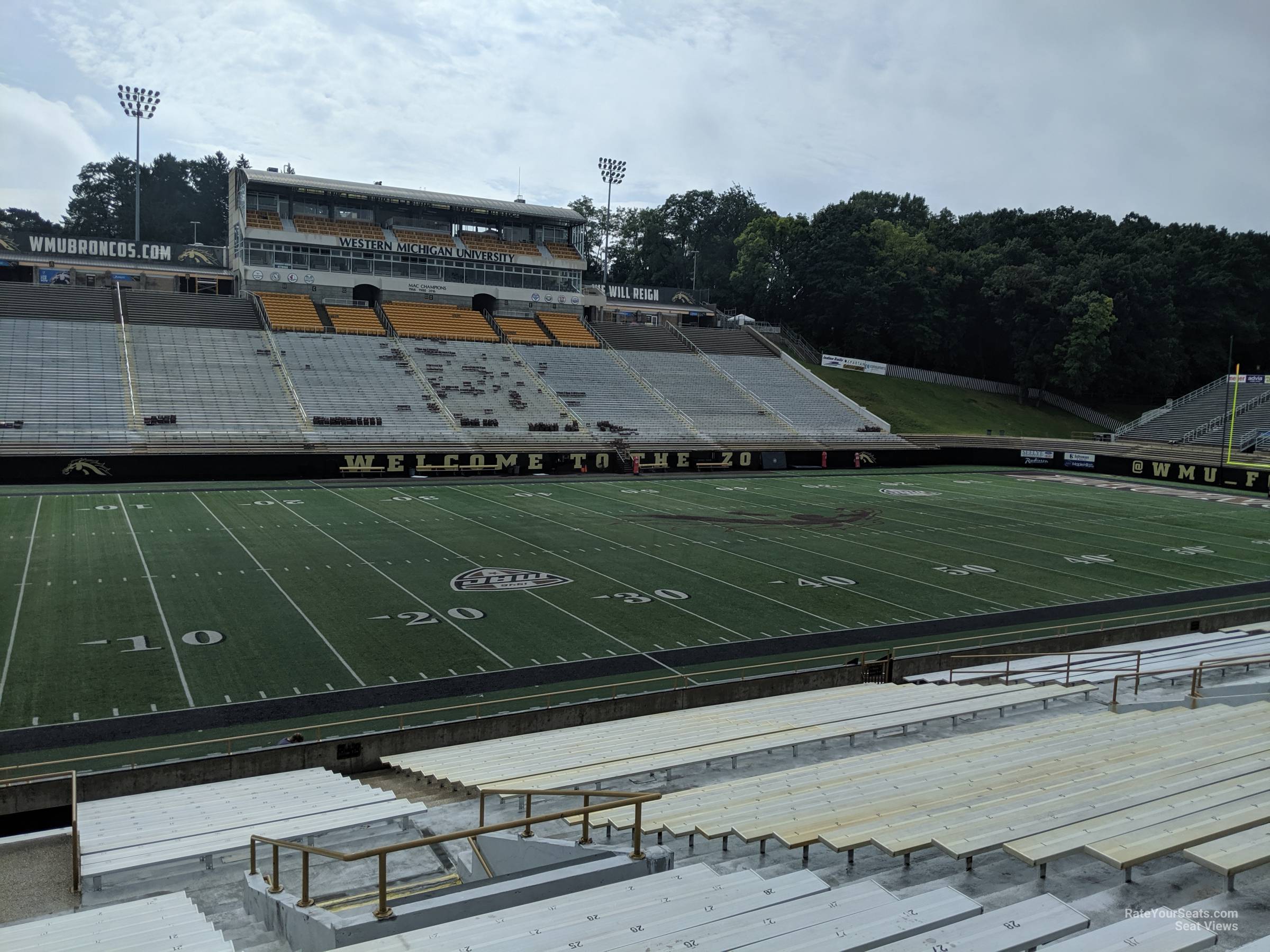 section u seat view  - waldo stadium