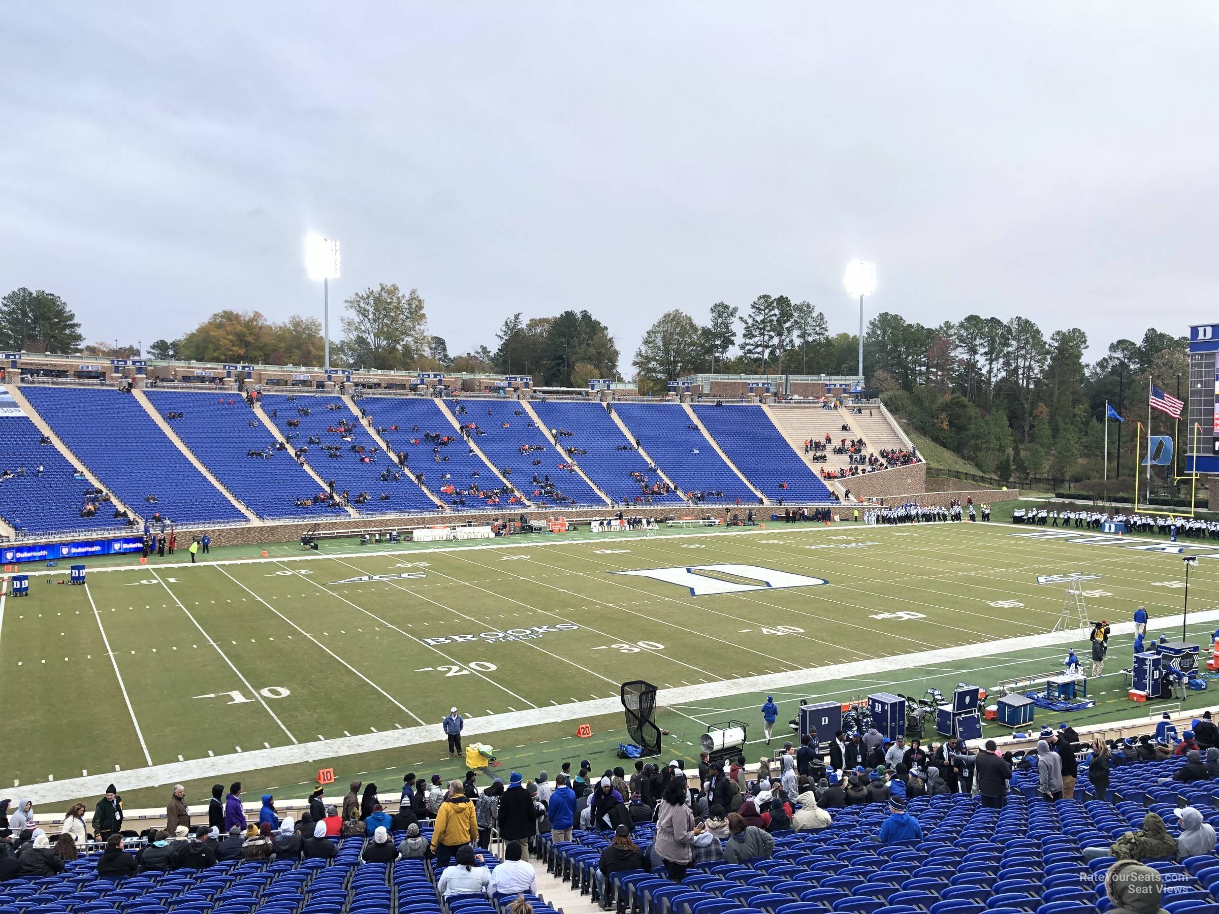 section 23, row z seat view  - wallace wade stadium