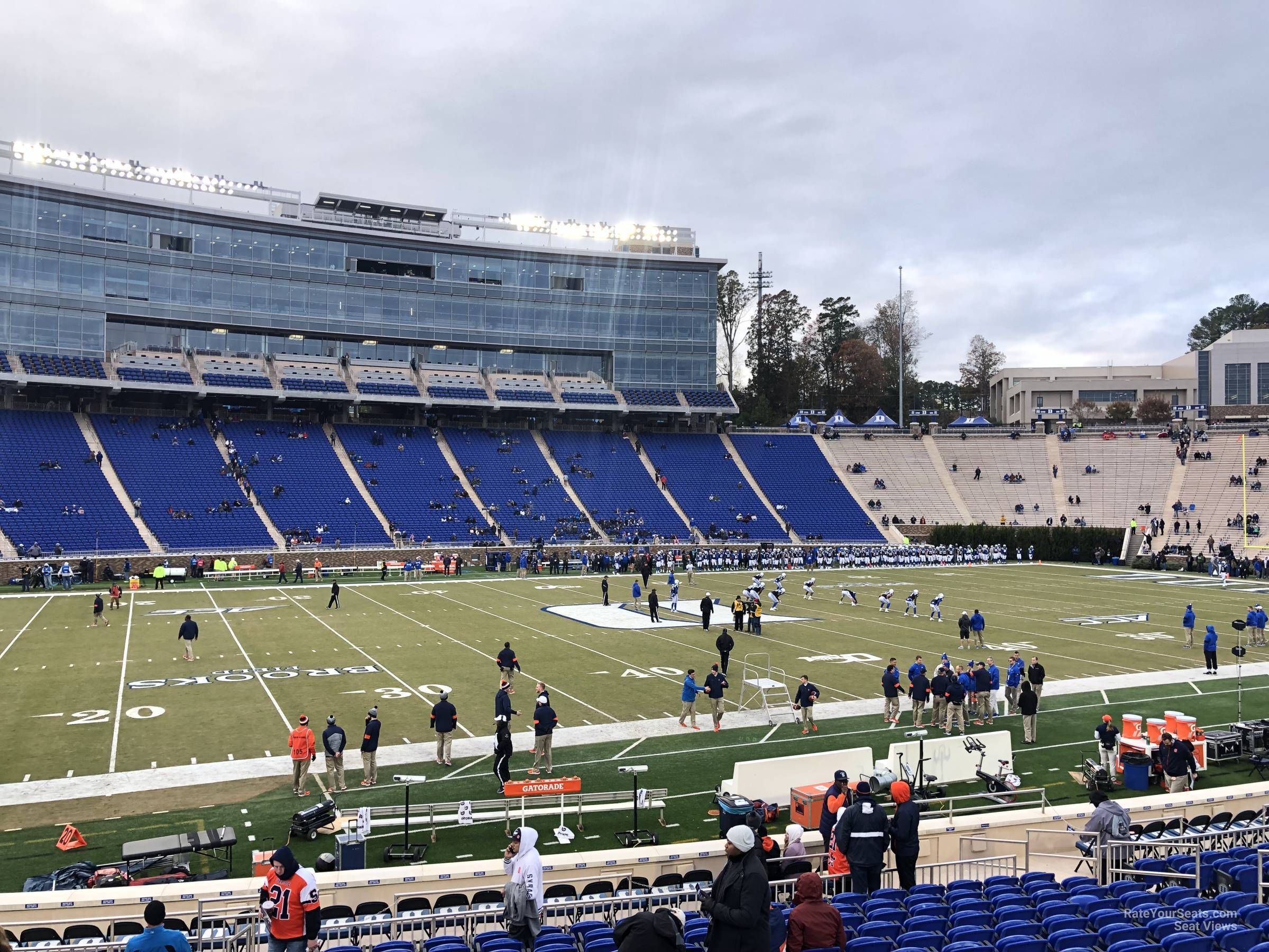 section 4, row k seat view  - wallace wade stadium