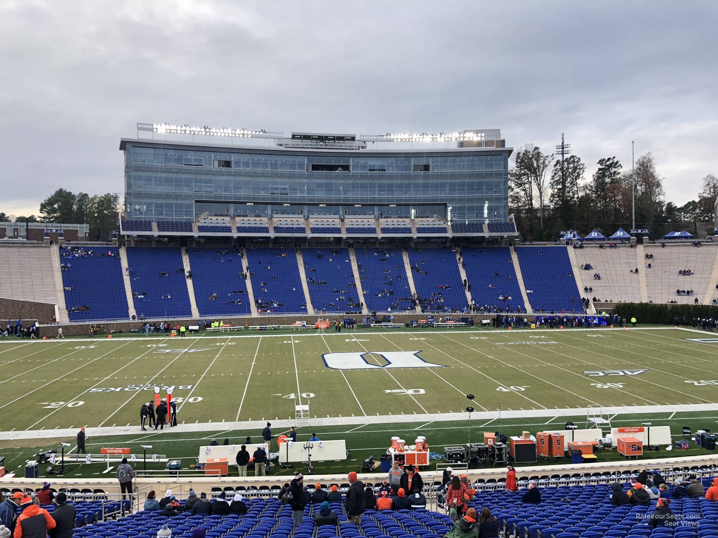 section 6, row z seat view - wallace wade stadium