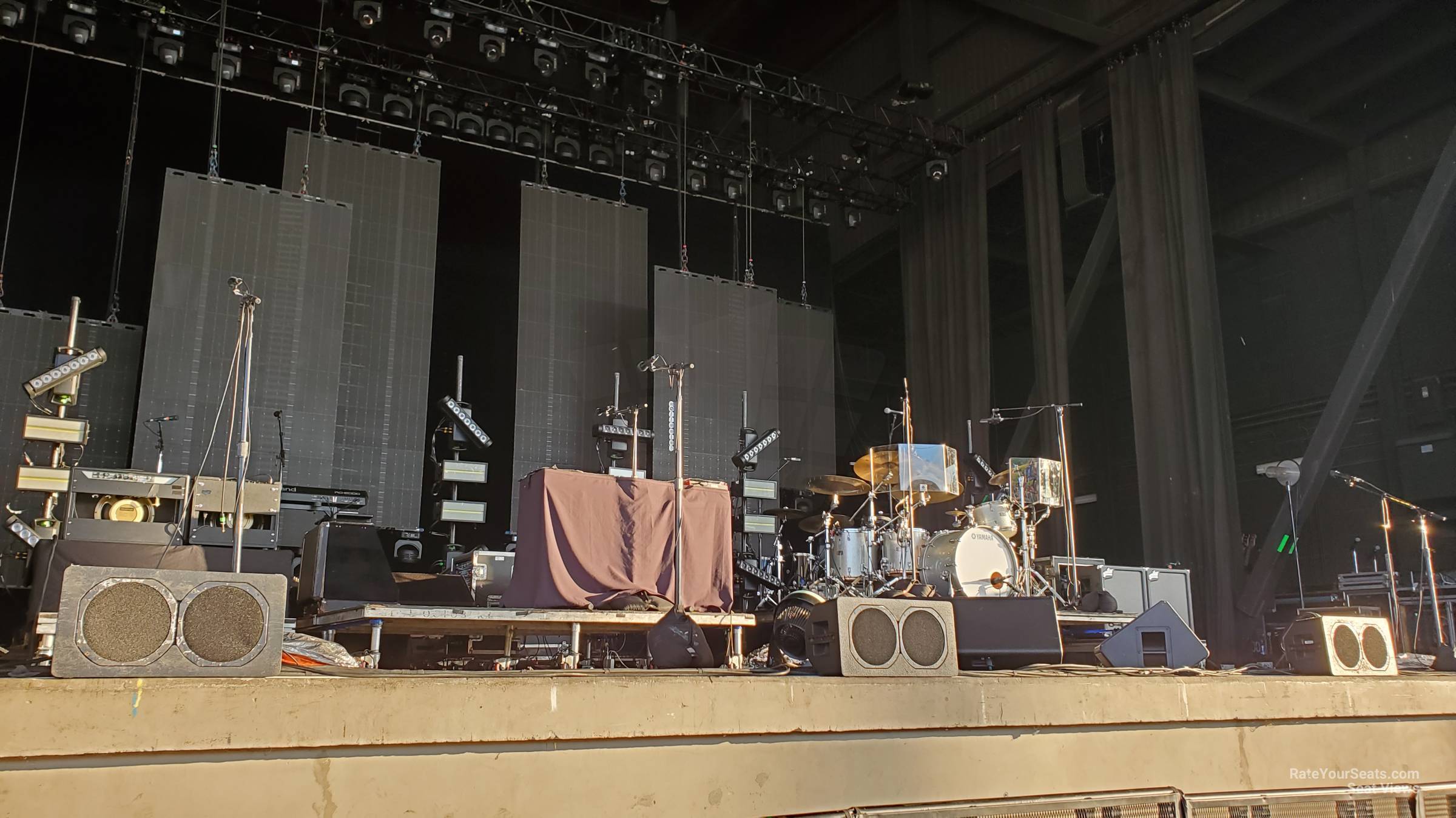 section a, row b seat view  - walmart amp