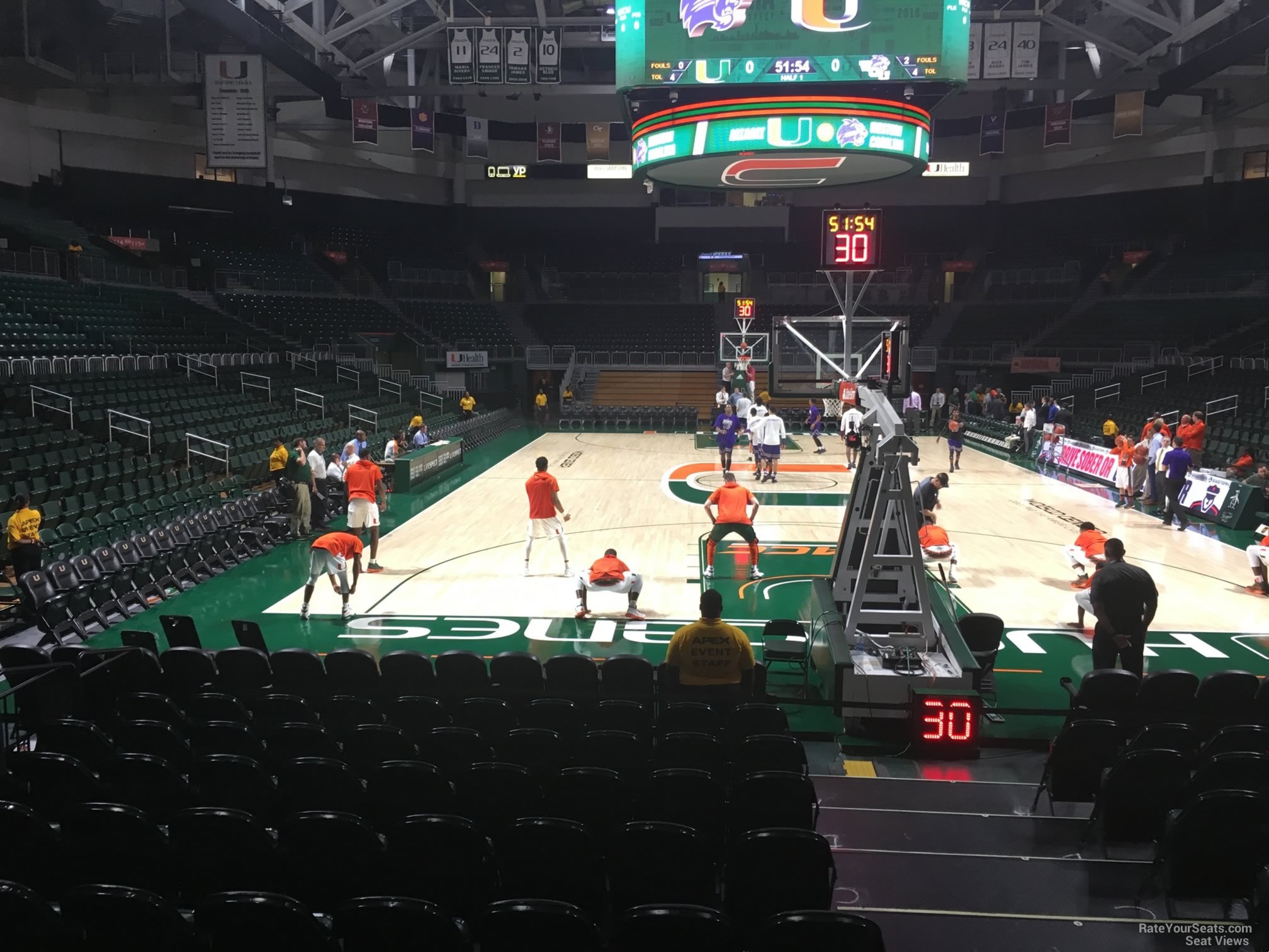 section 107, row k seat view  - watsco center