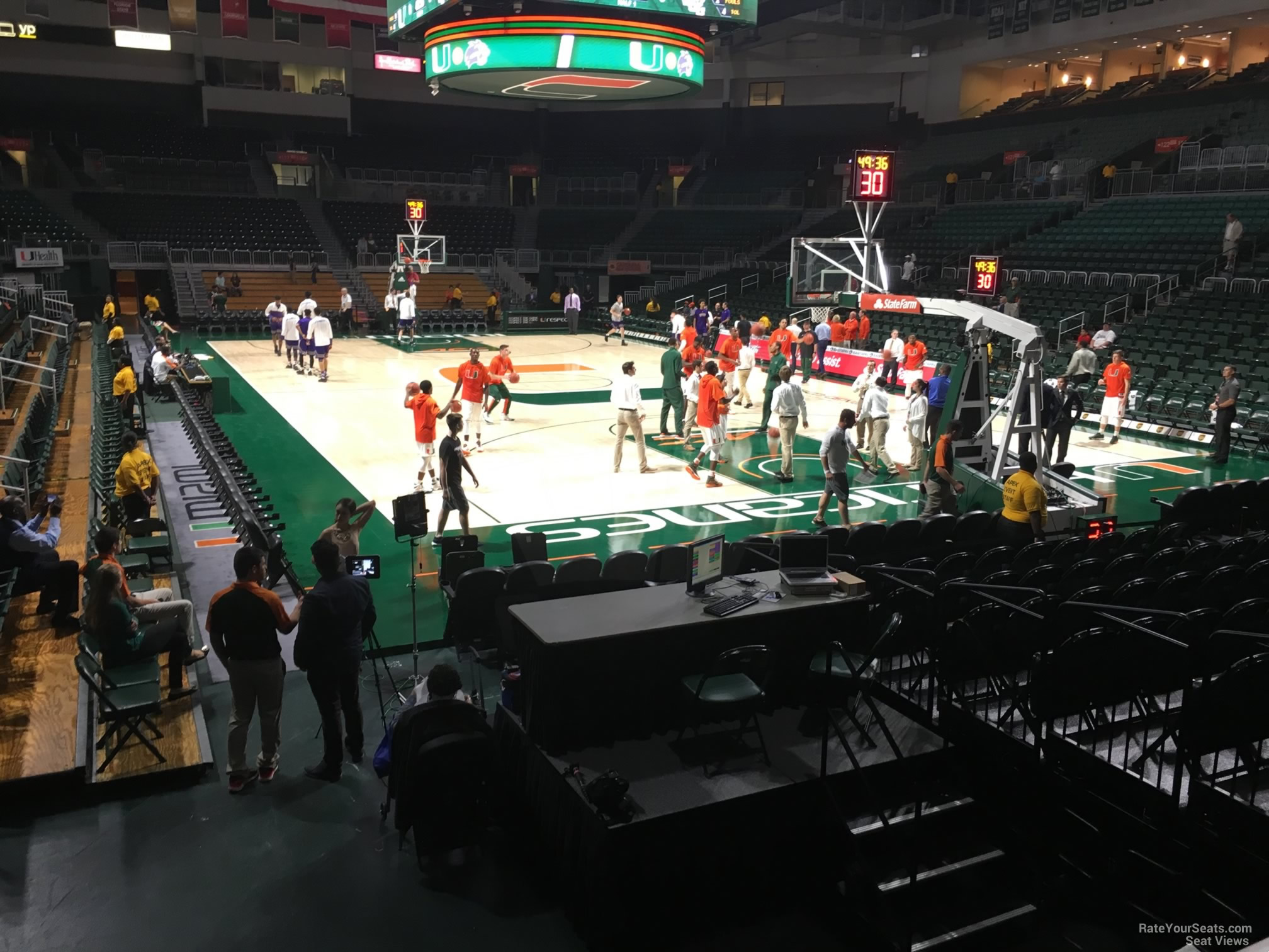 section 108, row l seat view  - watsco center