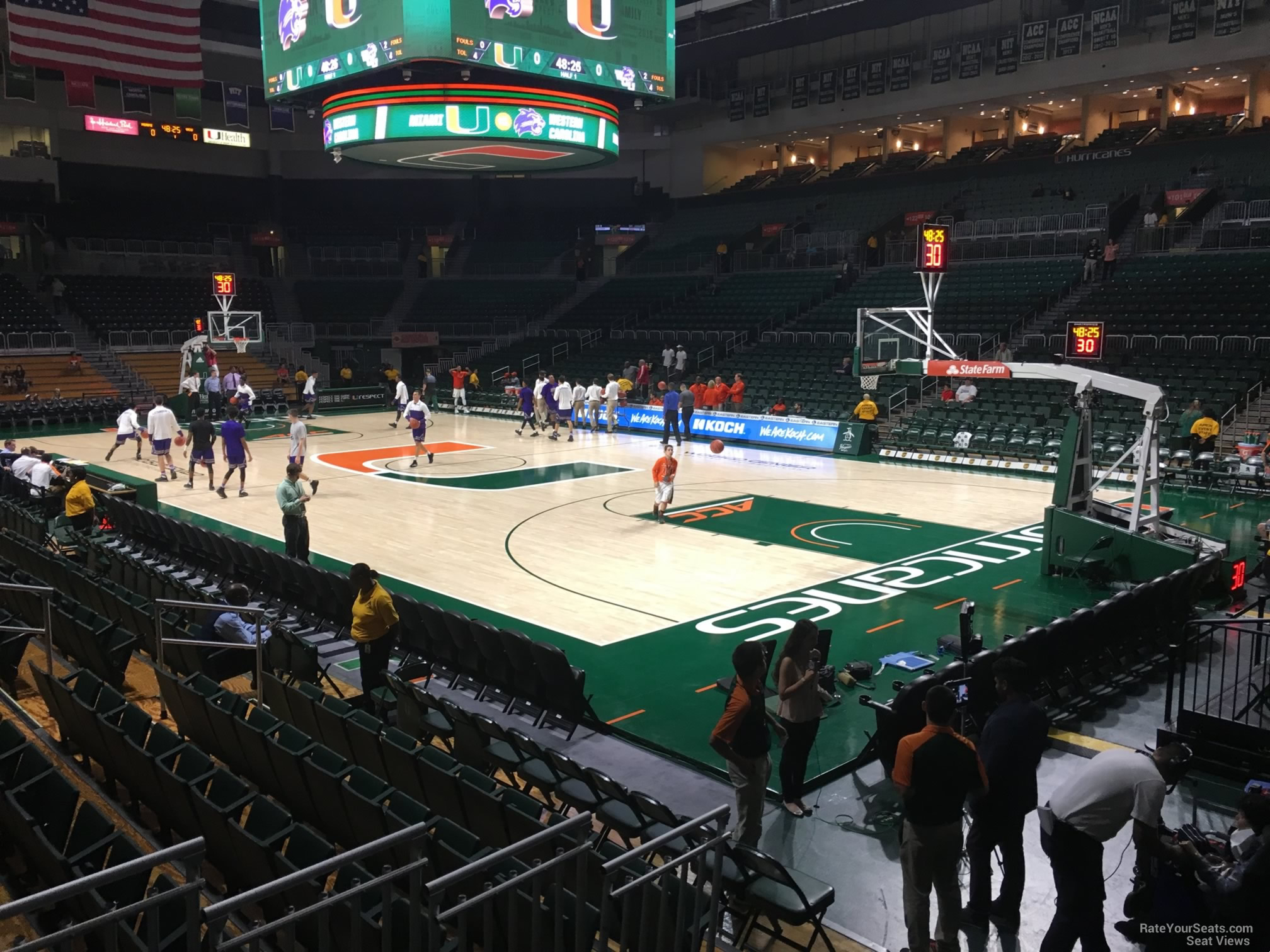 section 109, row l seat view  - watsco center