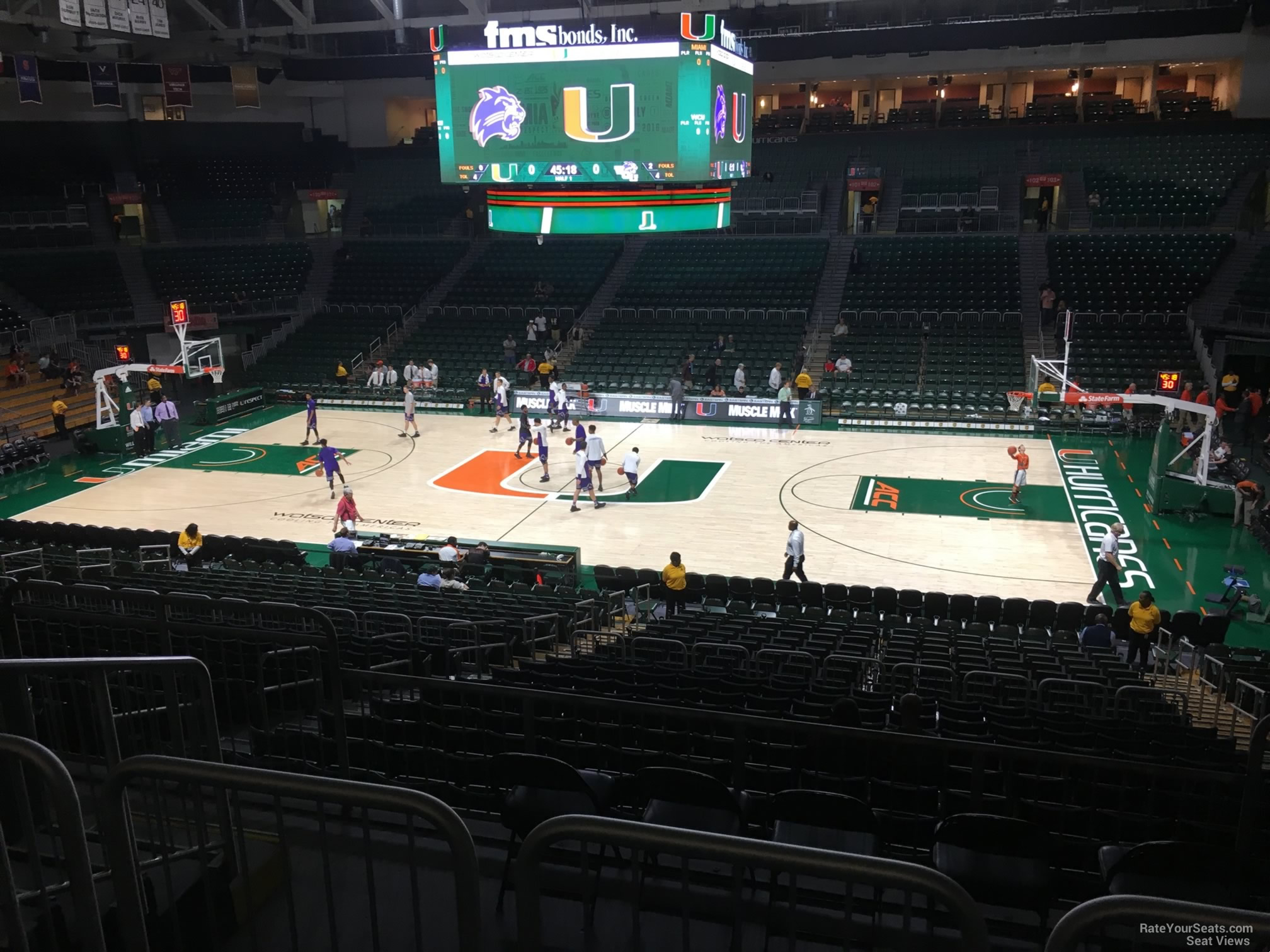 section 111, row aa seat view  - watsco center