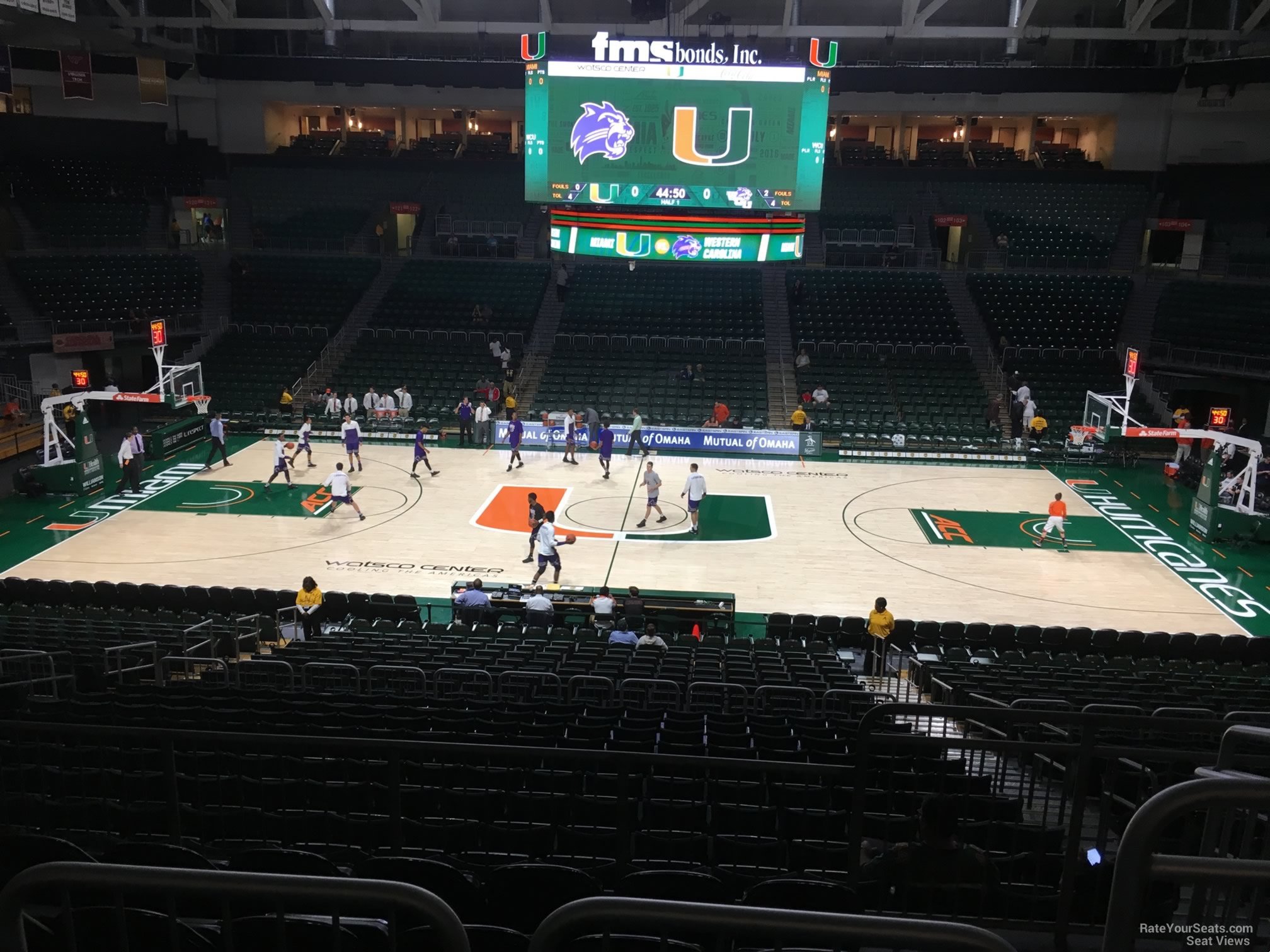 section 112, row aa seat view  - watsco center