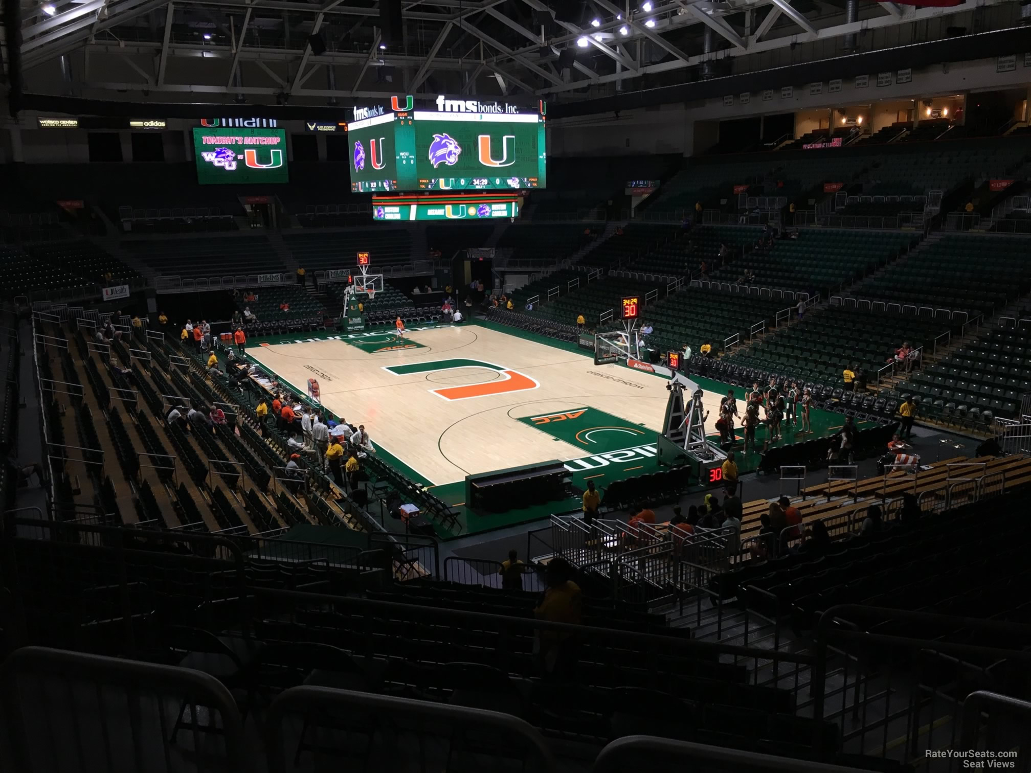 section 119, row aa seat view  - watsco center