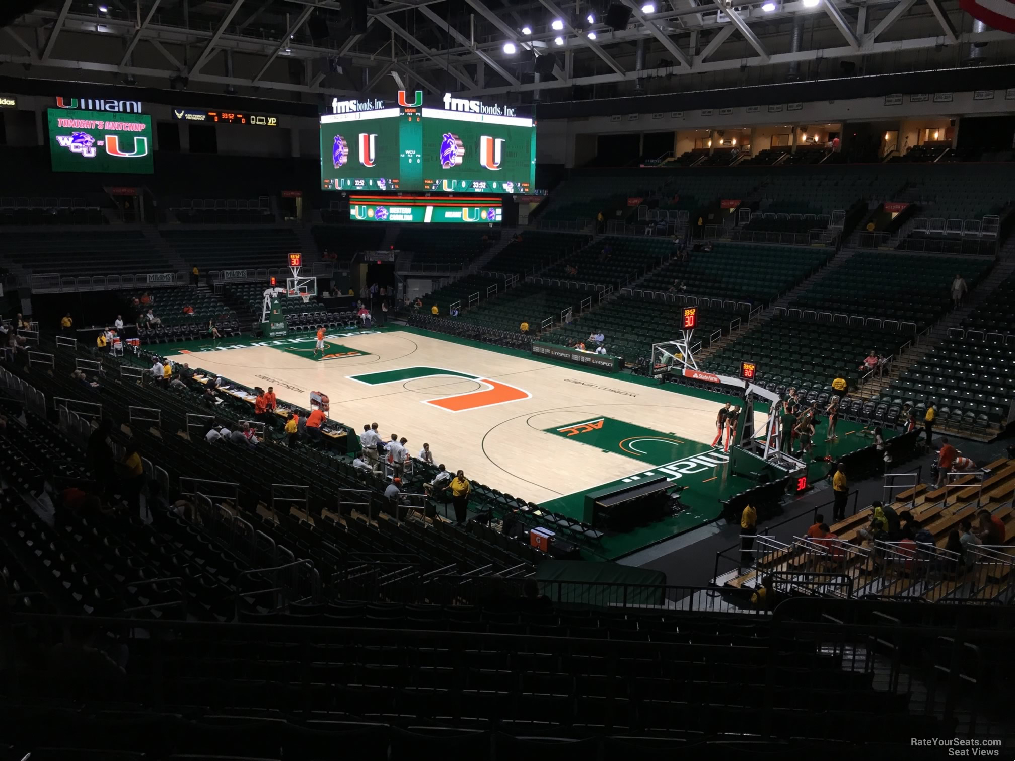 section 120, row aa seat view  - watsco center