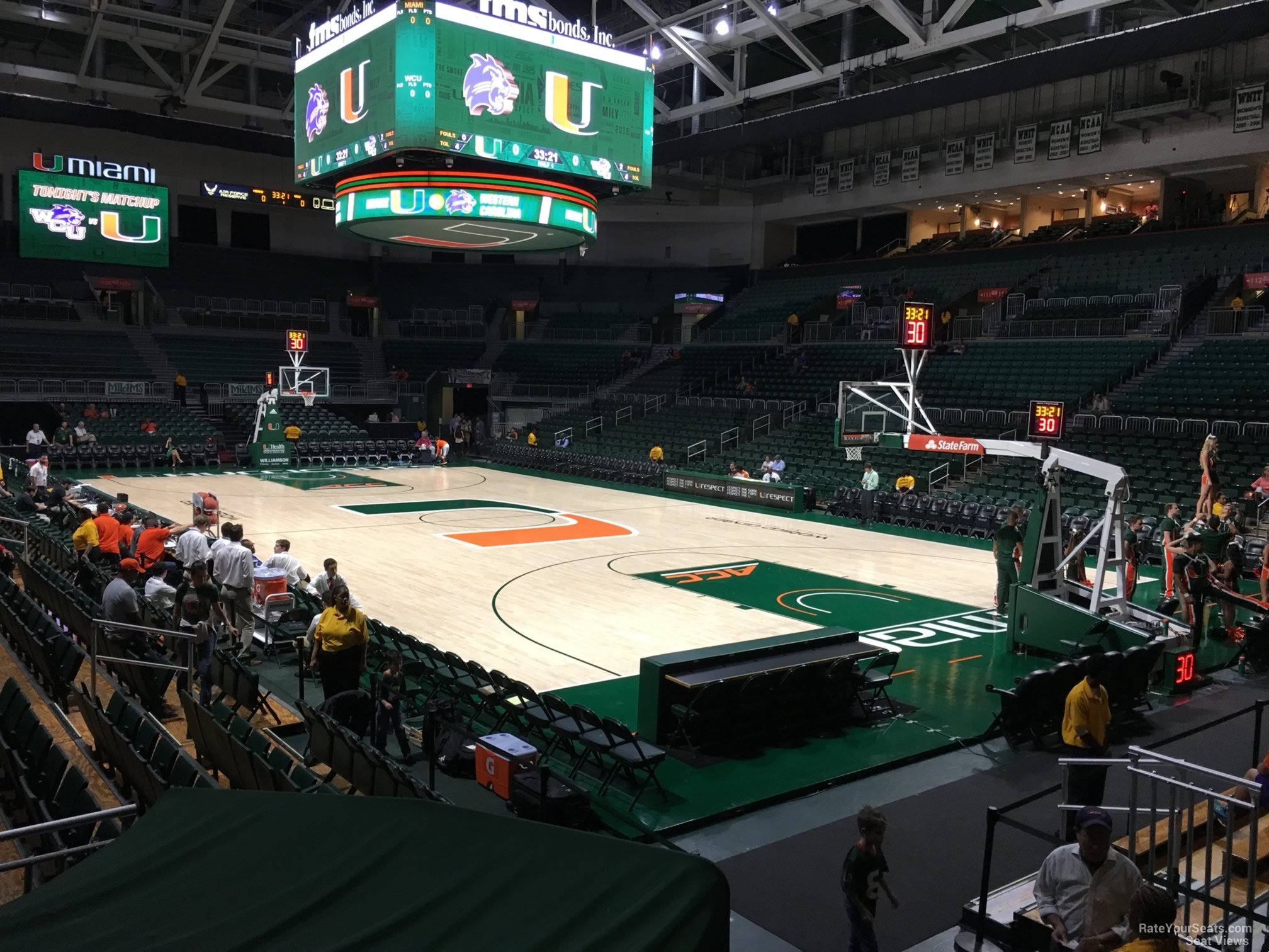 section 120, row l seat view  - watsco center