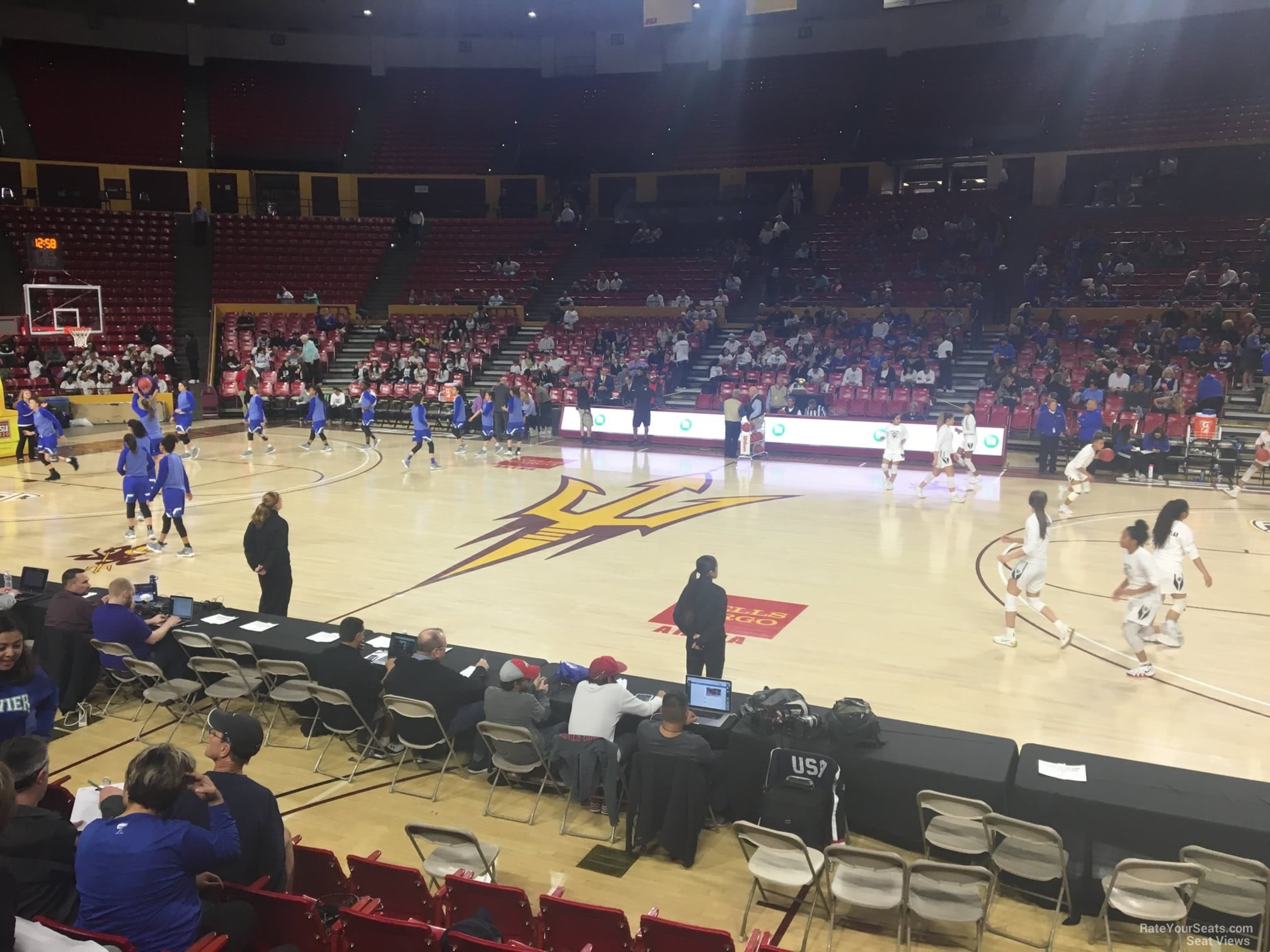 section s, row 8 seat view  - desert financial arena
