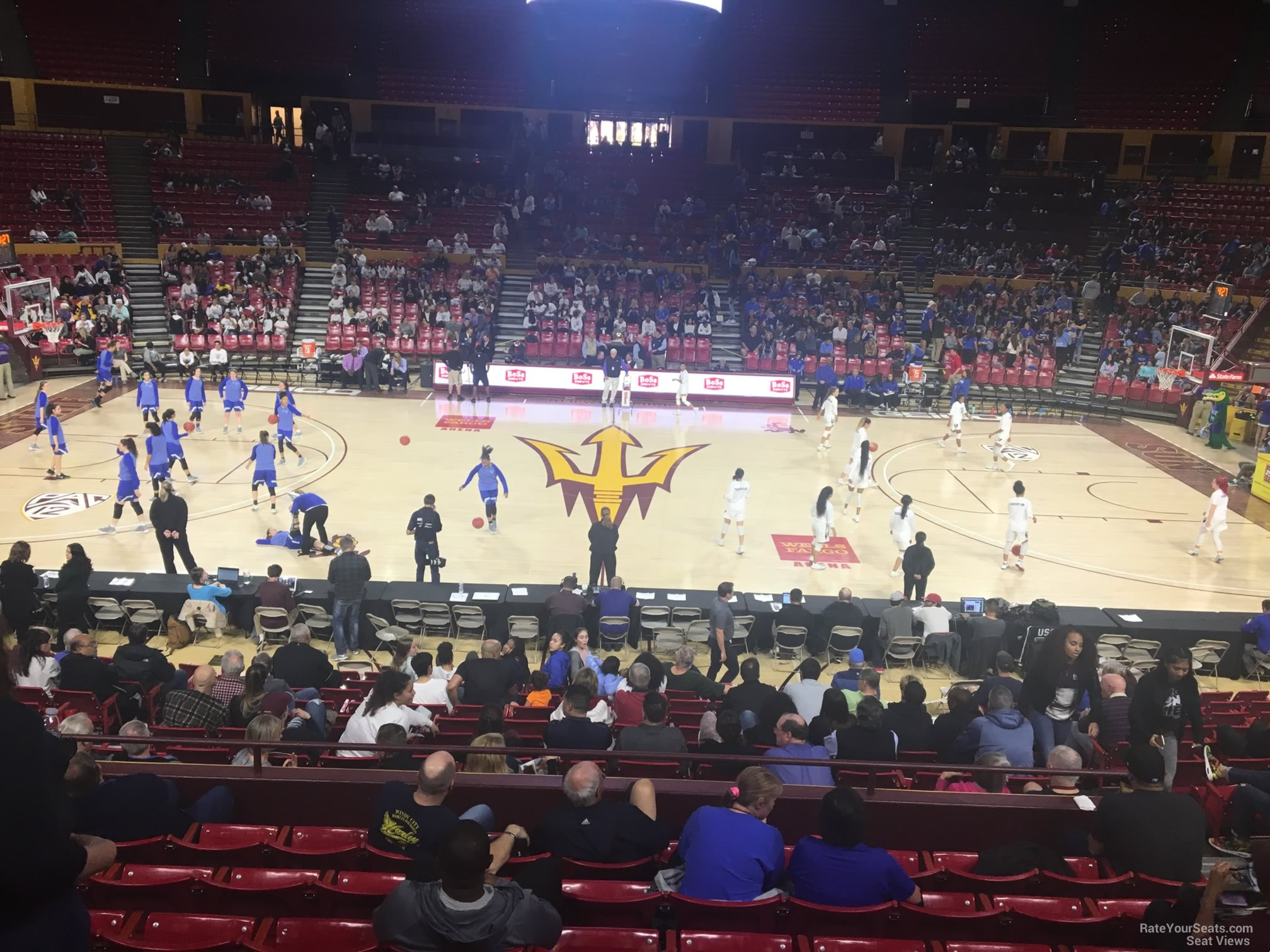 section t, row 17 seat view  - desert financial arena
