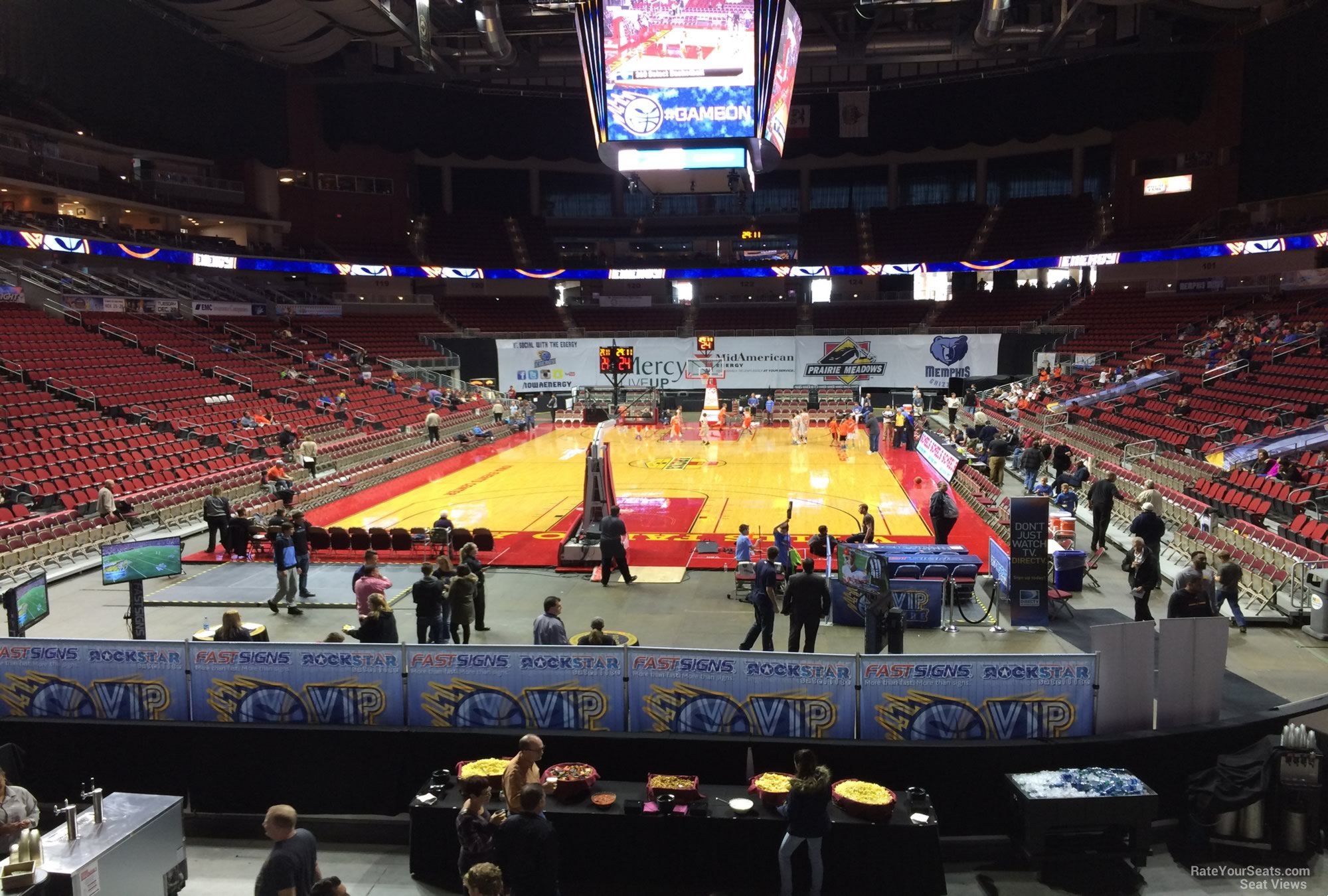 section 110, row n seat view  for basketball - wells fargo arena