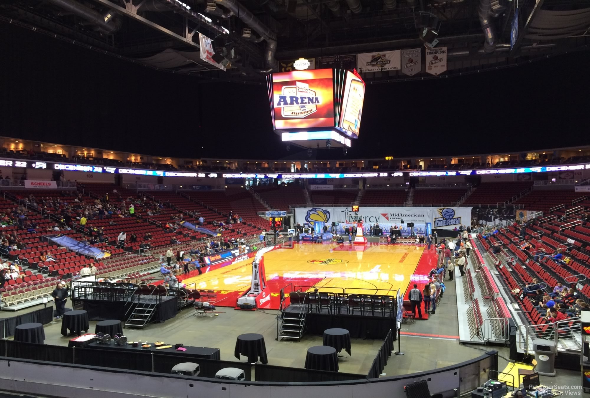 section 120, row n seat view  for basketball - wells fargo arena