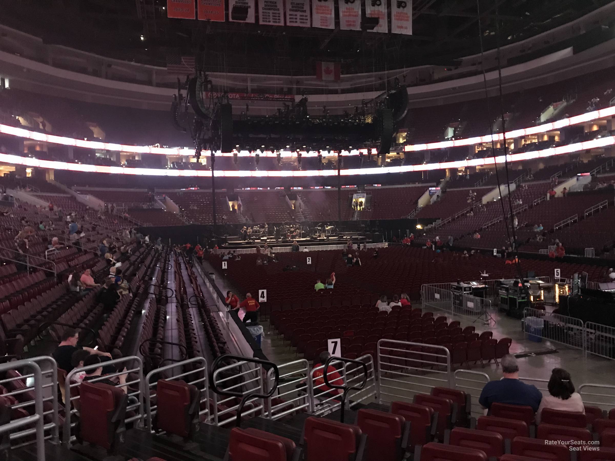Section 105 at Wells Fargo Center 