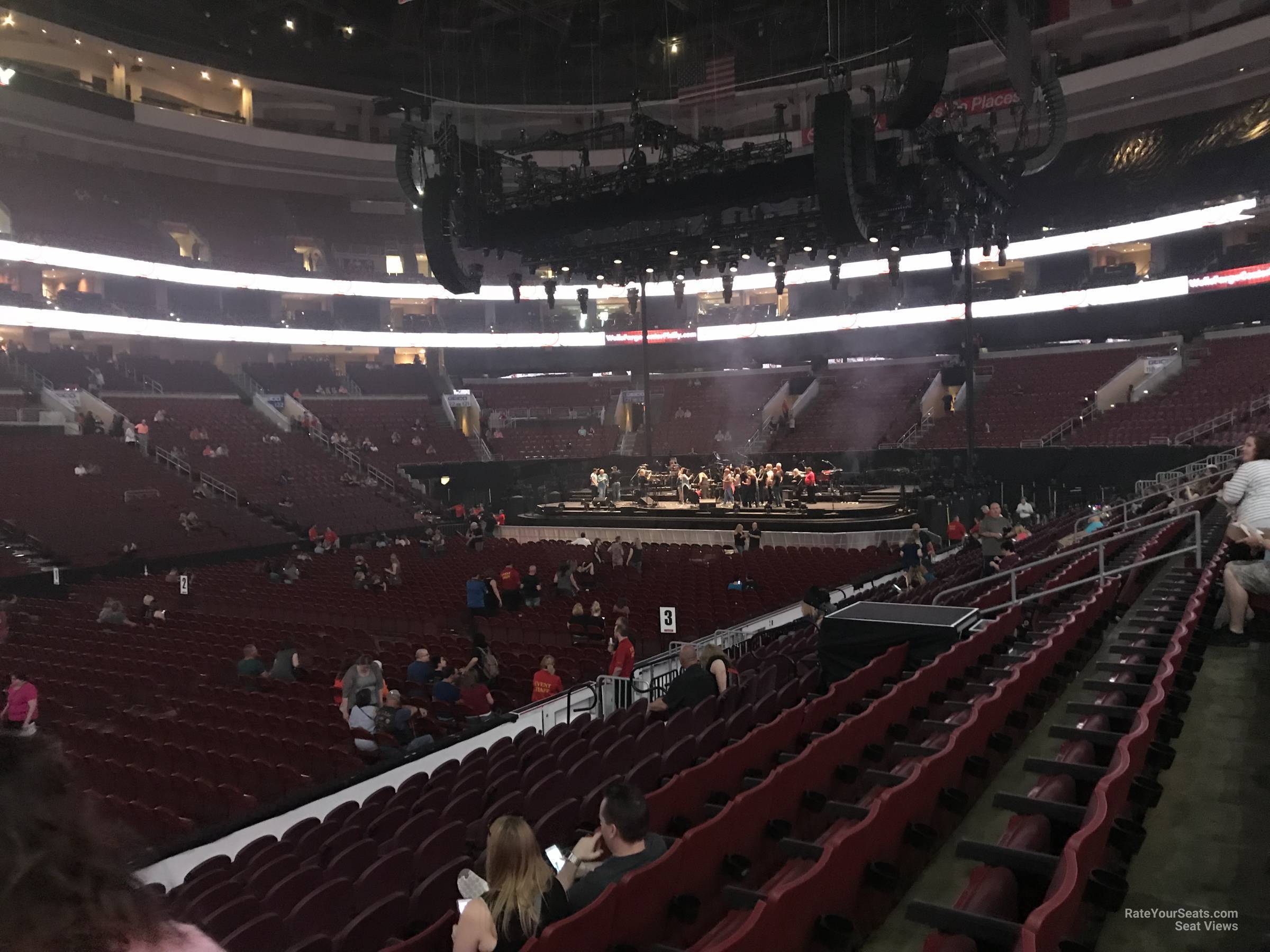 section 111, row 11 seat view  for concert - wells fargo center