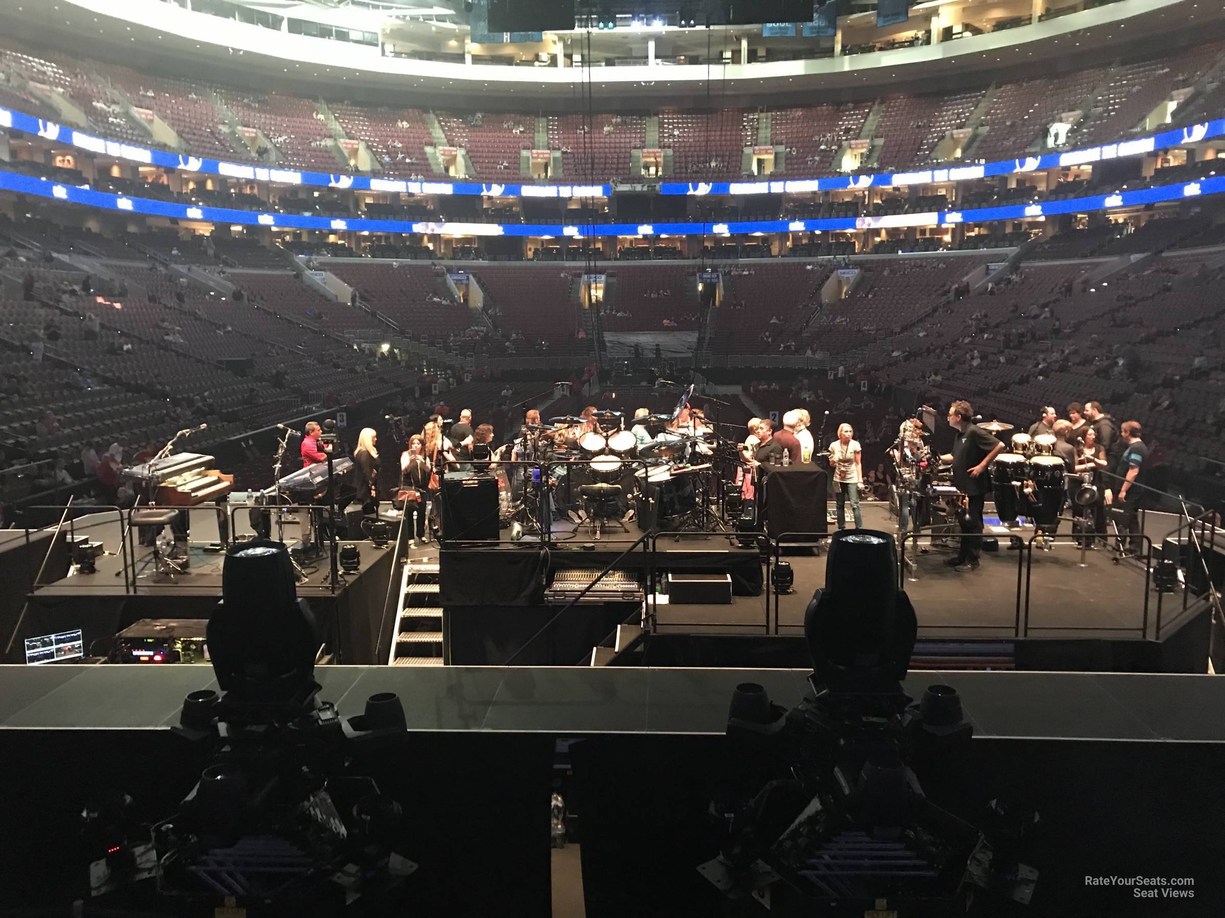section 119, row 8 seat view  for concert - wells fargo center