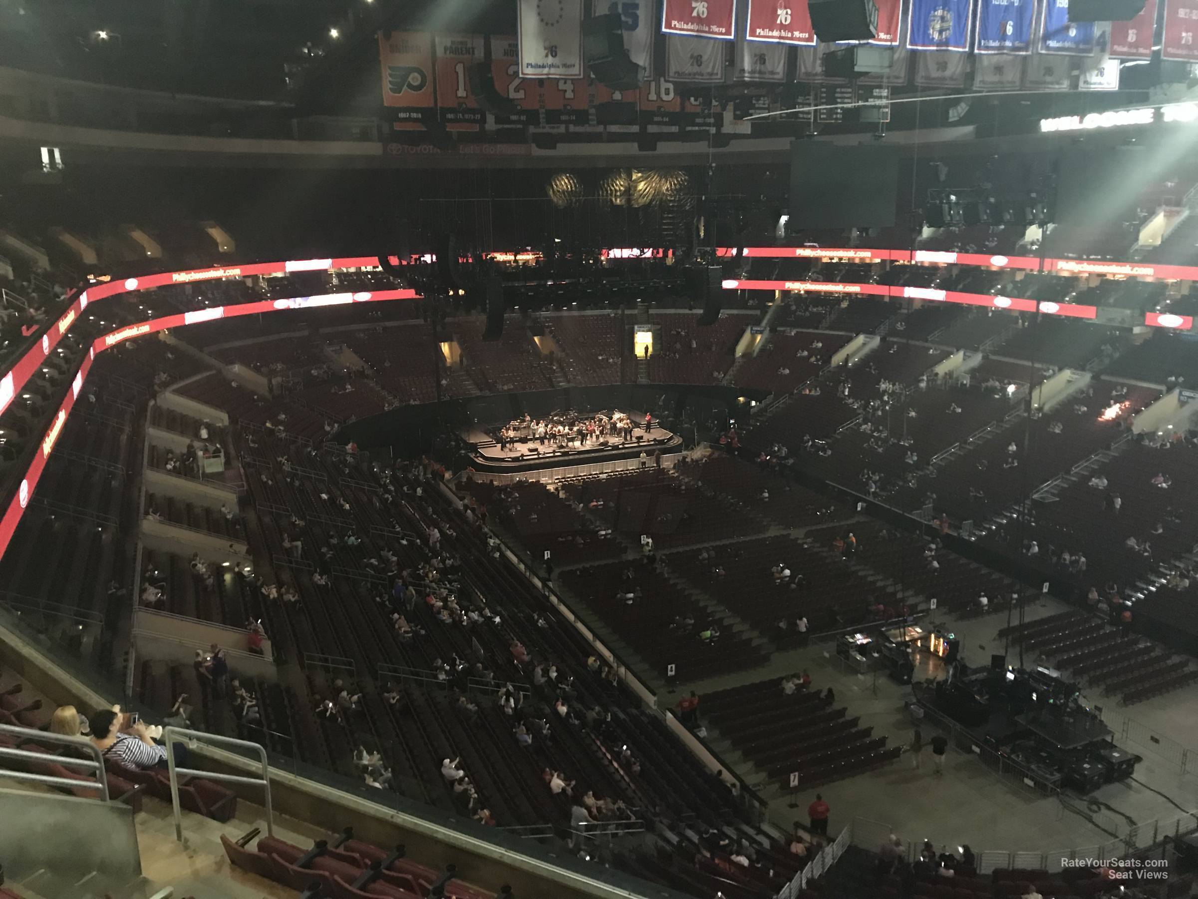 section 205, row 7 seat view  for concert - wells fargo center