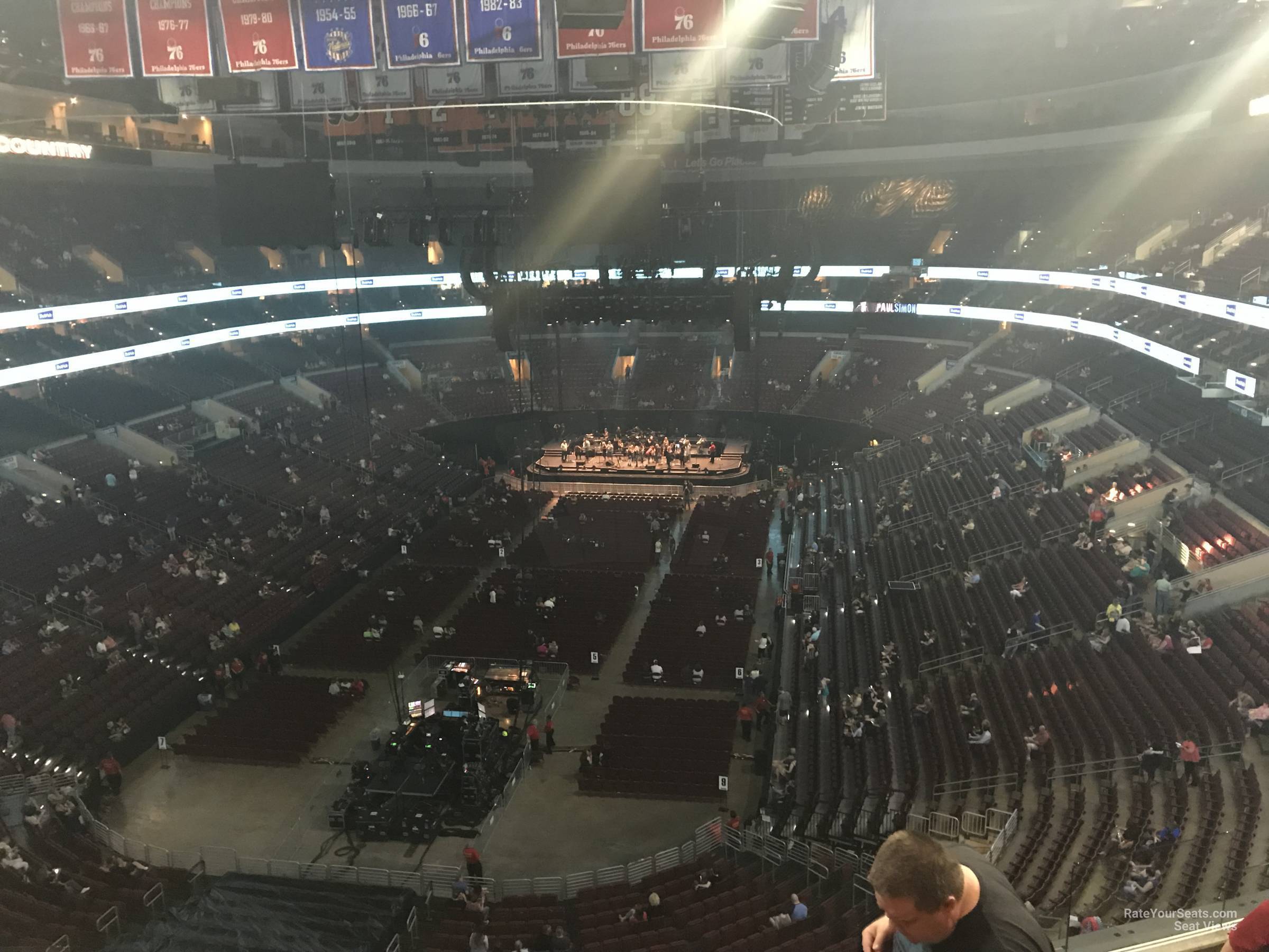 section 208, row 7 seat view  for concert - wells fargo center