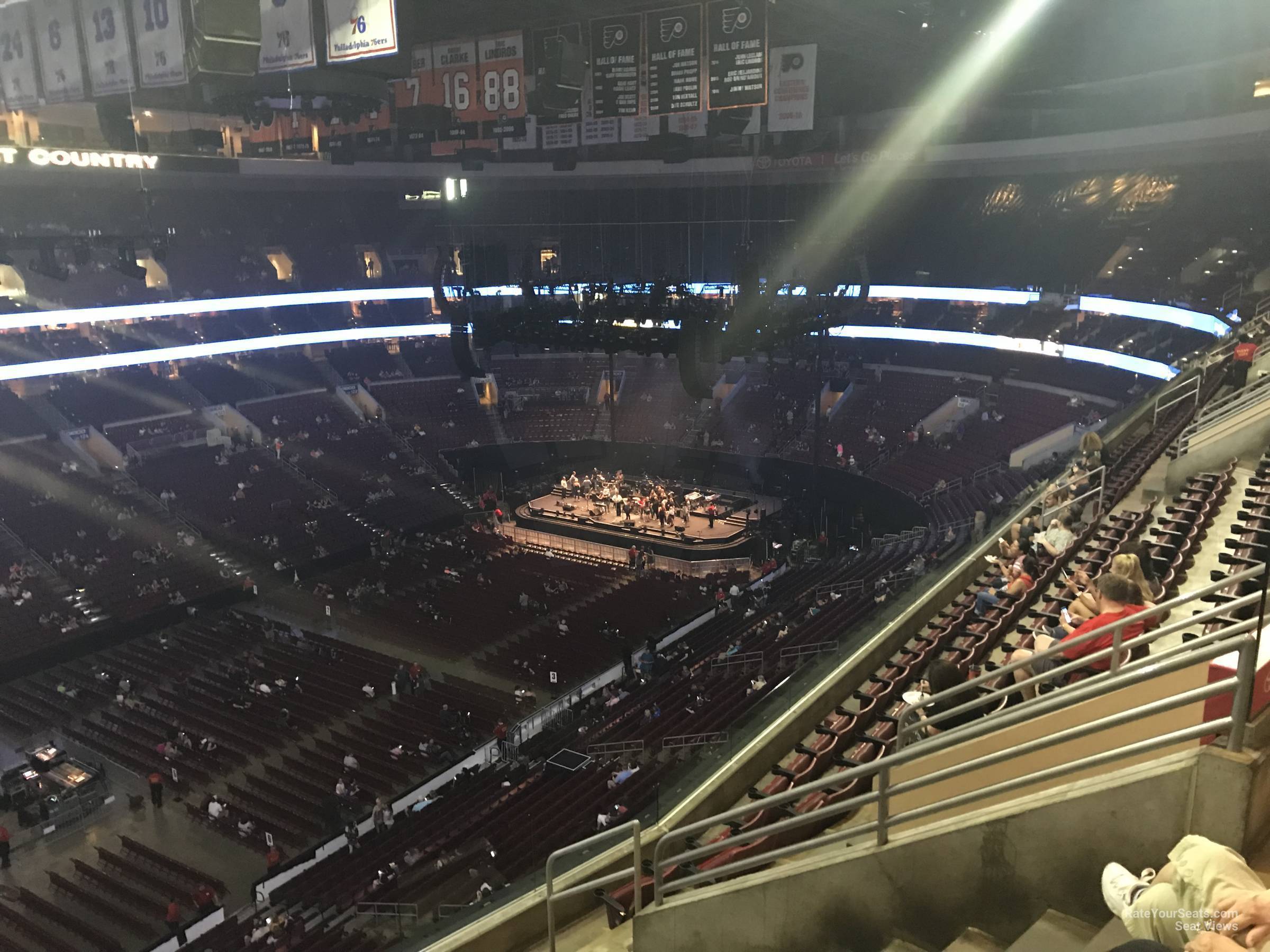 section 210a, row 7 seat view  for concert - wells fargo center
