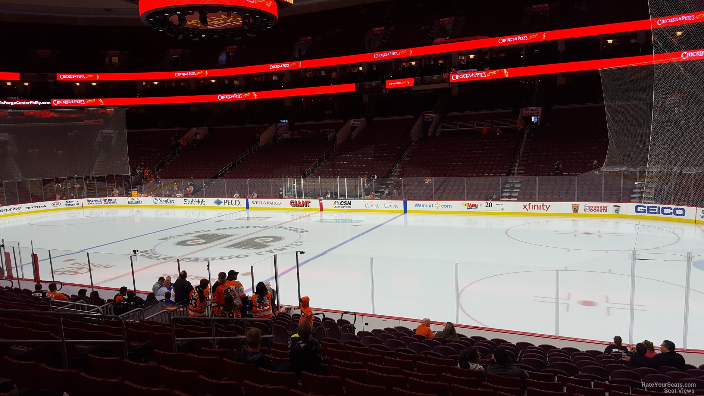 Wells Fargo Center, section C3, row 1, home of Philadelphia Flyers,  Philadelphia 76ers, Philadelphia Soul, Philadelphia Wings, page 1