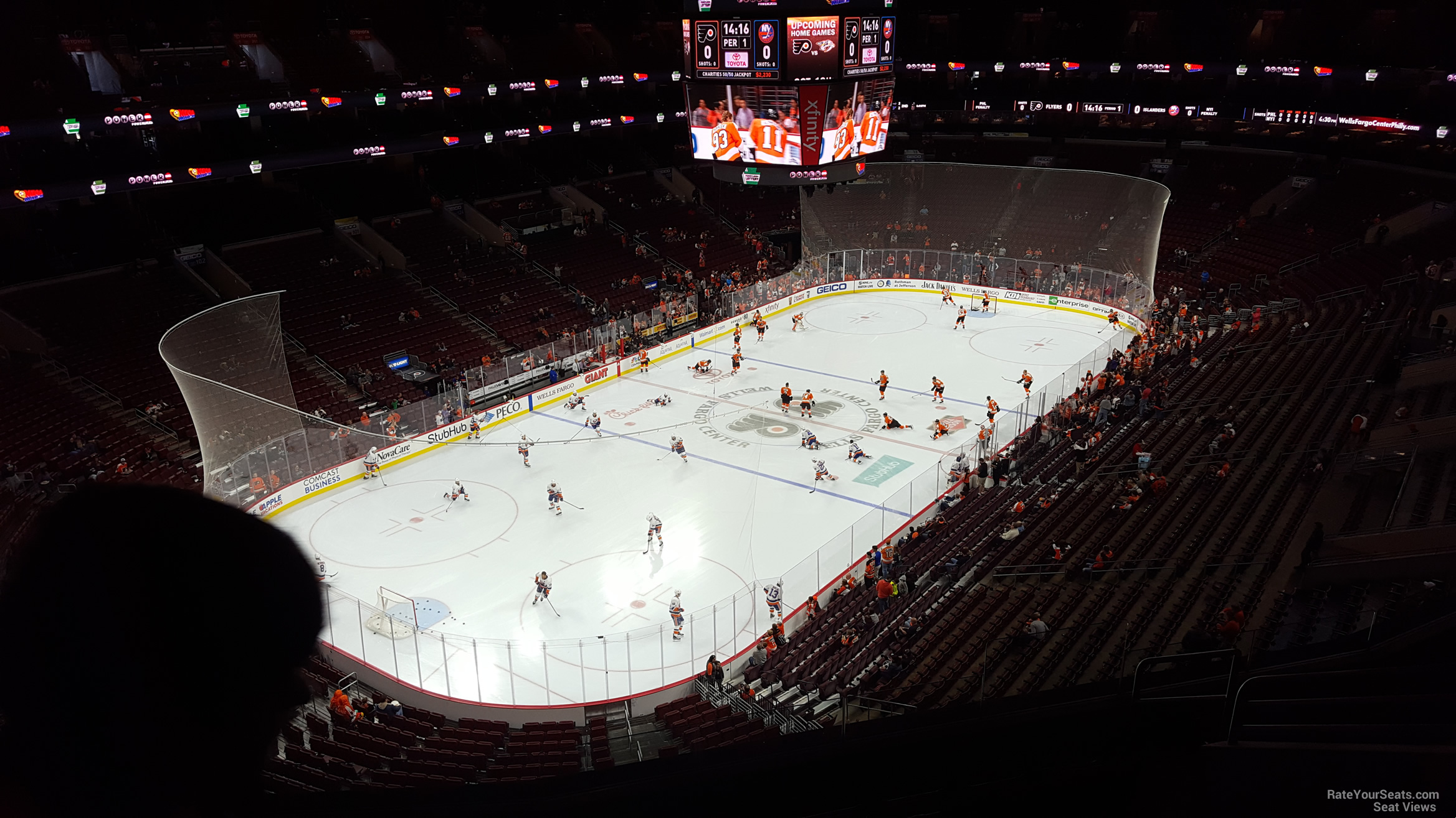 section 209a, row 8 seat view  for hockey - wells fargo center