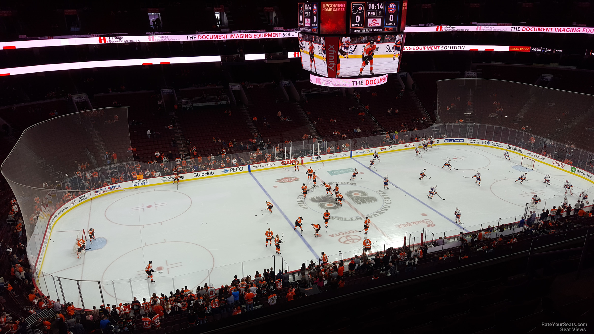section 223, row 8 seat view  for hockey - wells fargo center