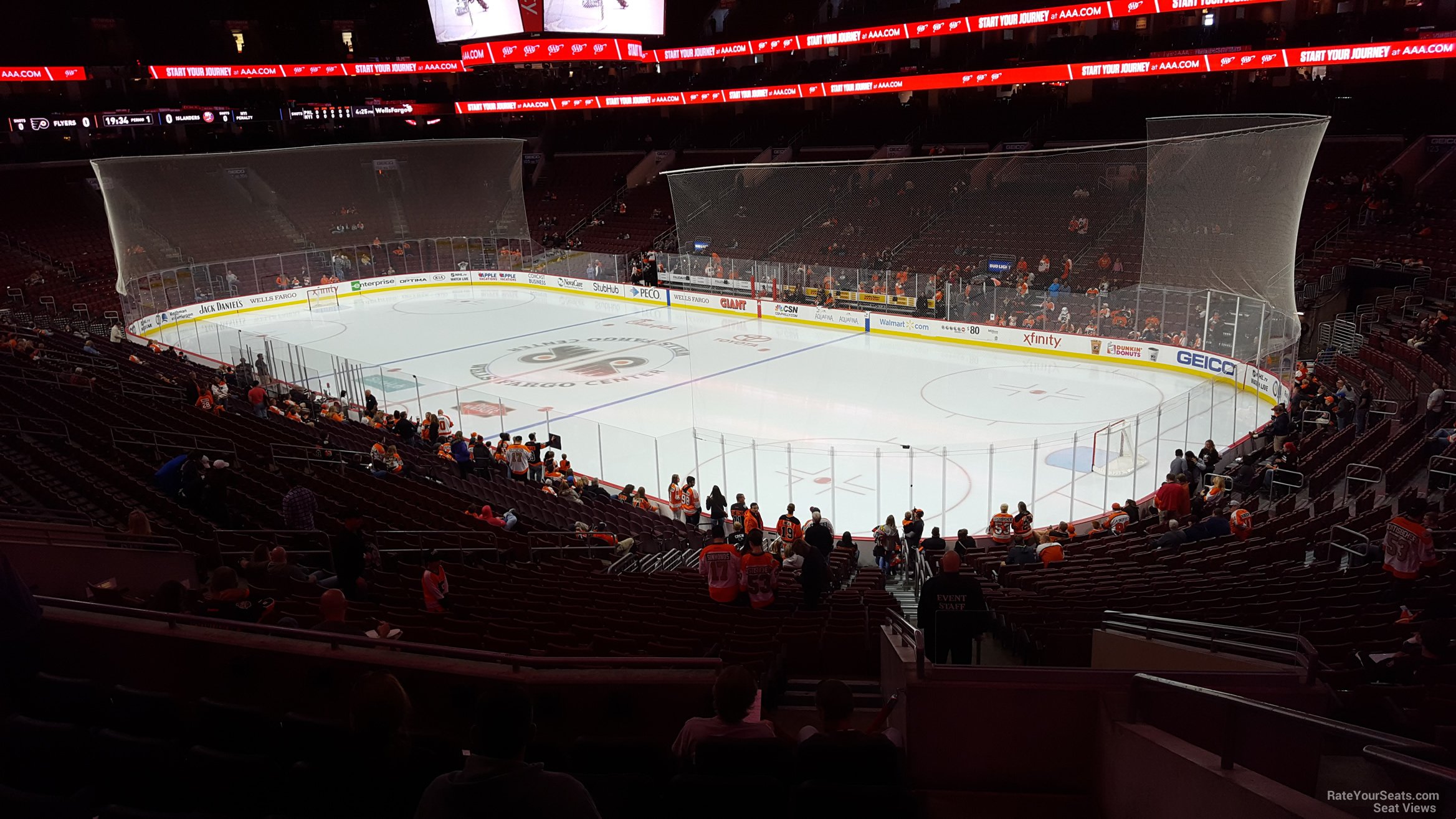 club 16 seat view  for hockey - wells fargo center