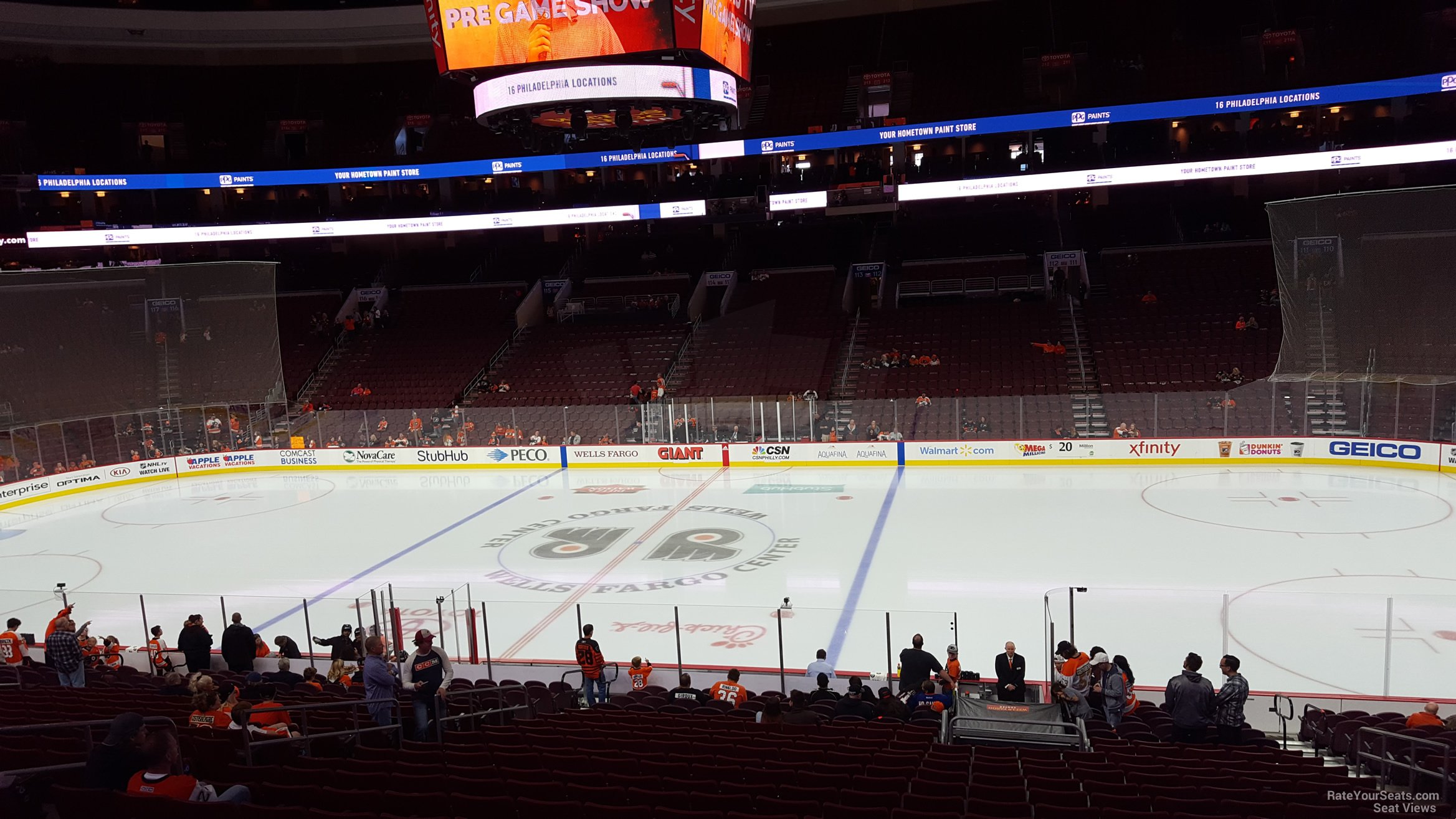 club 2 seat view  for hockey - wells fargo center